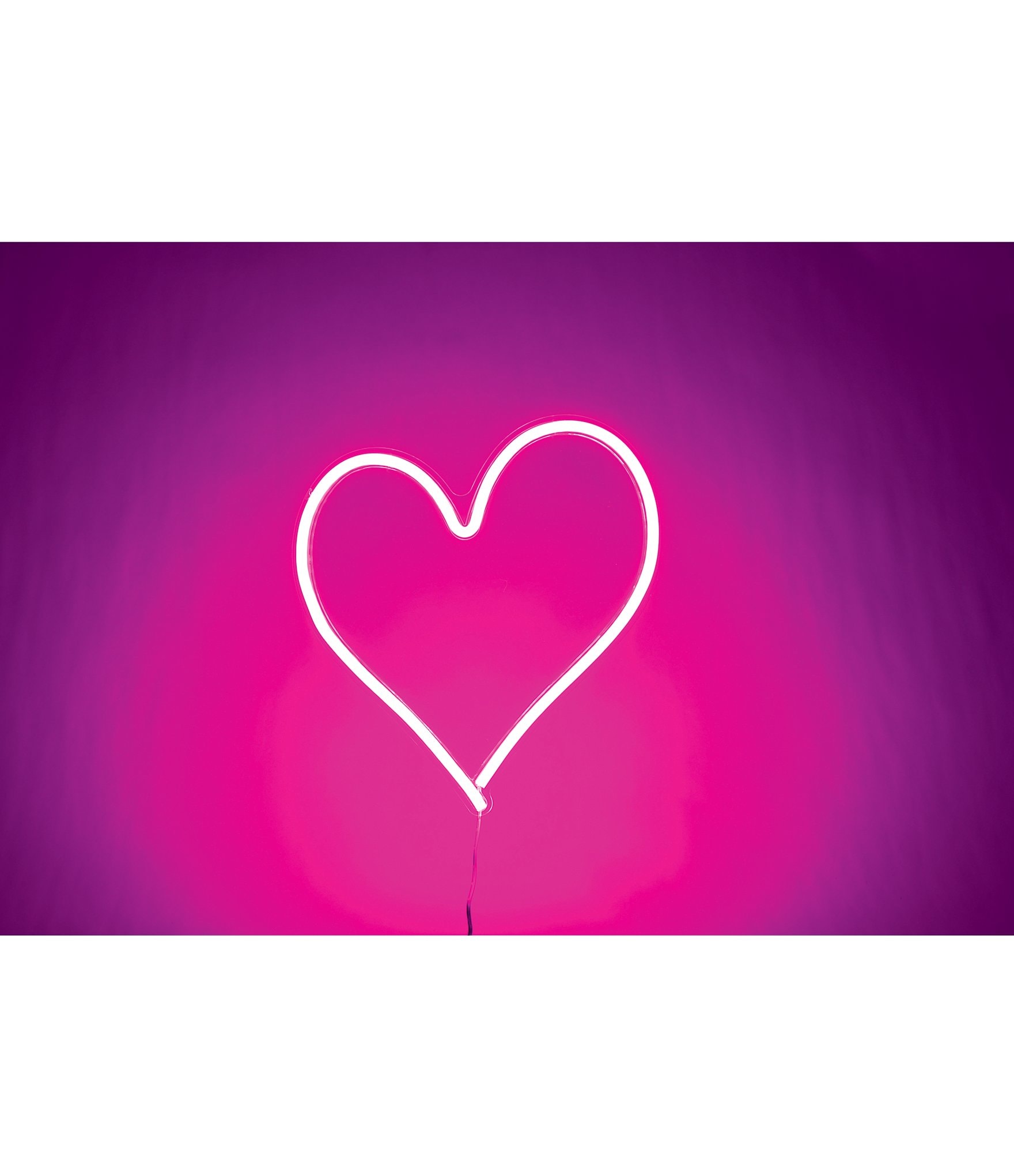 Iscream Heart Neon Light