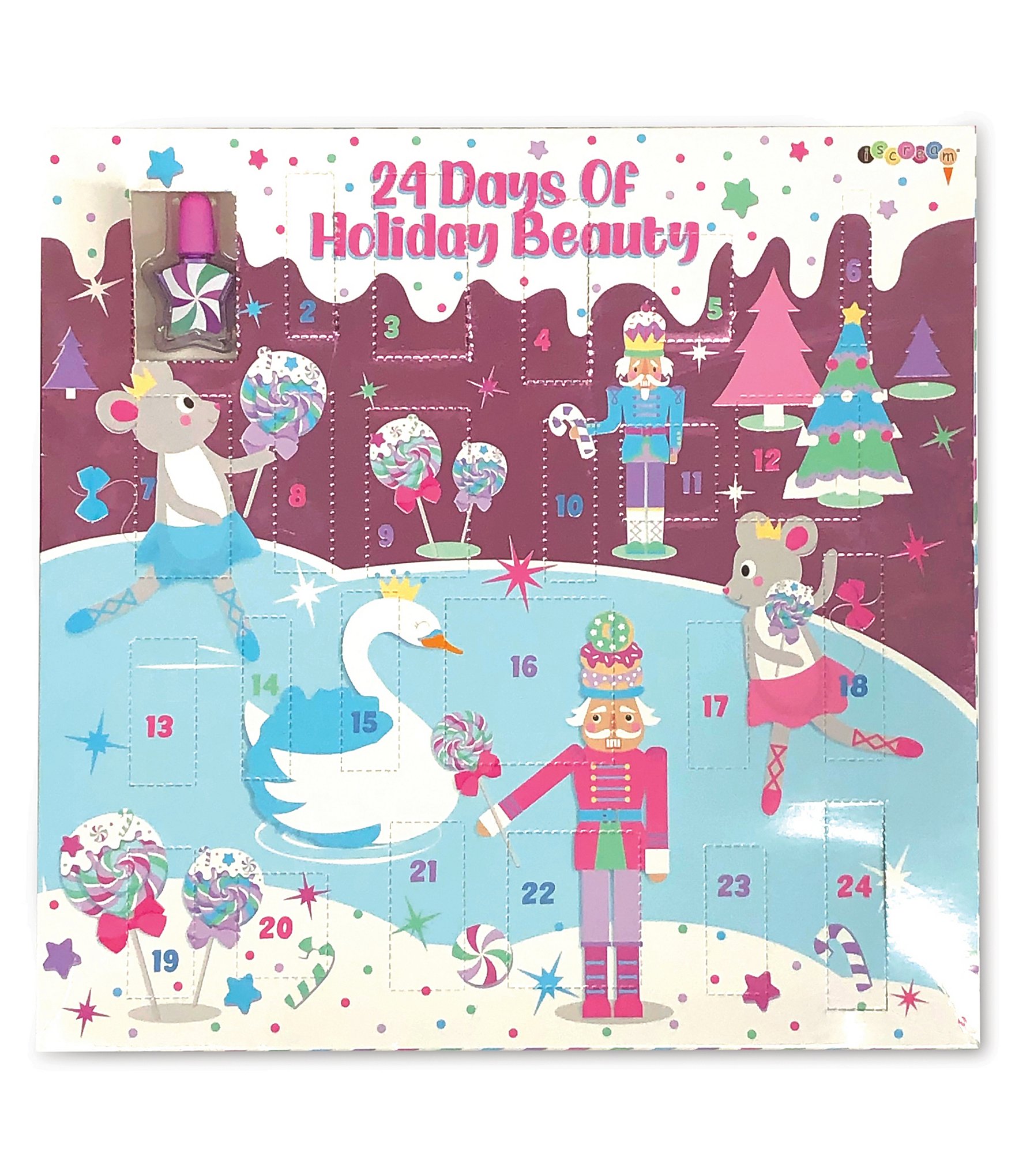 Iscream Kids 24 Days Of Holiday Beauty Nutcracker Advent Calendar