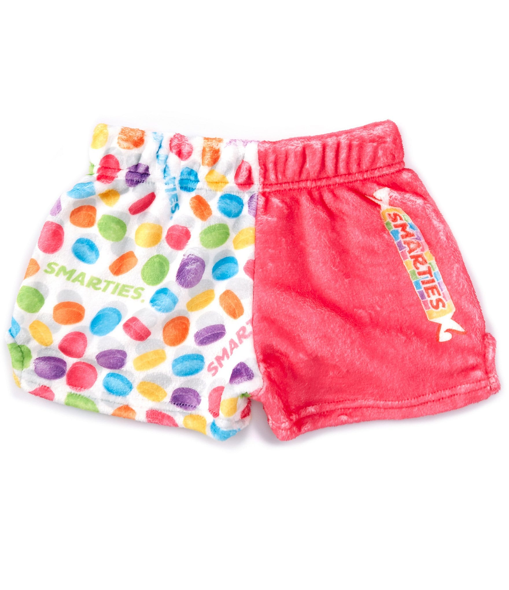 Iscream LittleBig Girls 4 14 Smarties Plush Sleep Shorts M