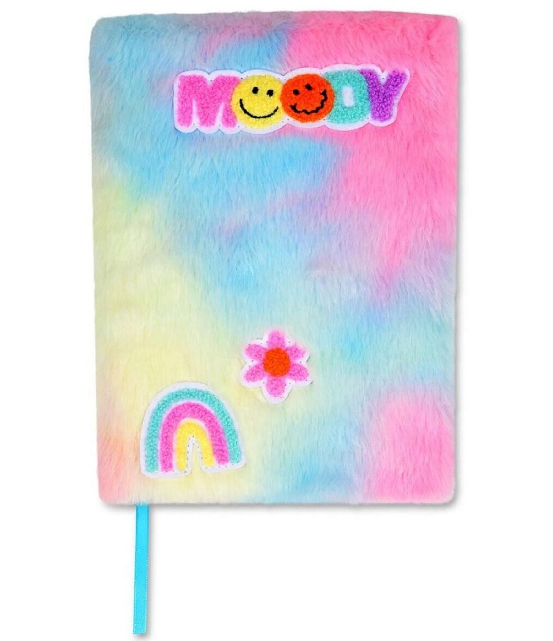 Iscream Moody Tie-Dye Faux-Fur/Chenille Journal