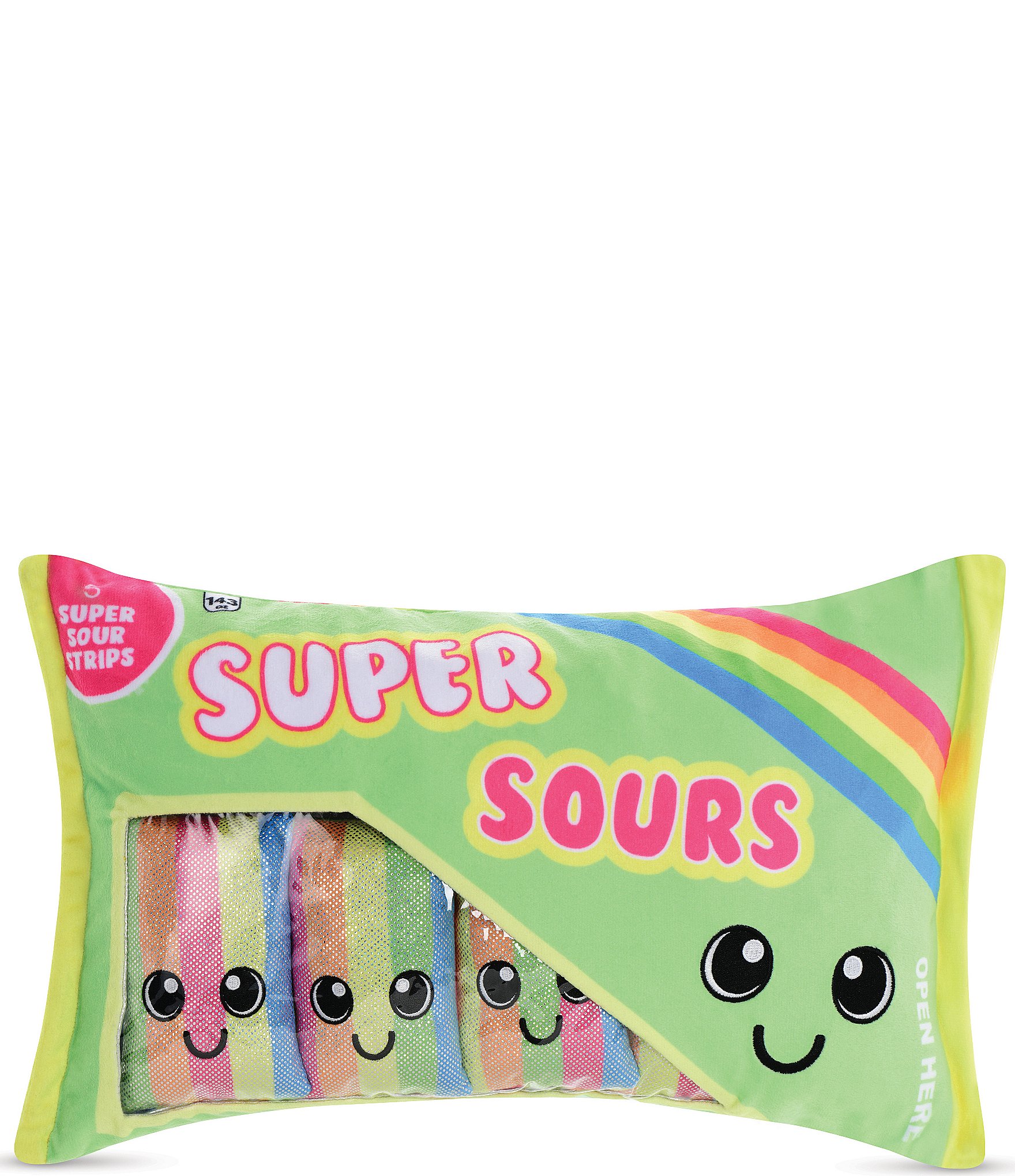 Iscream Super Sours Packaging Strawberry Scented Fleece Plush