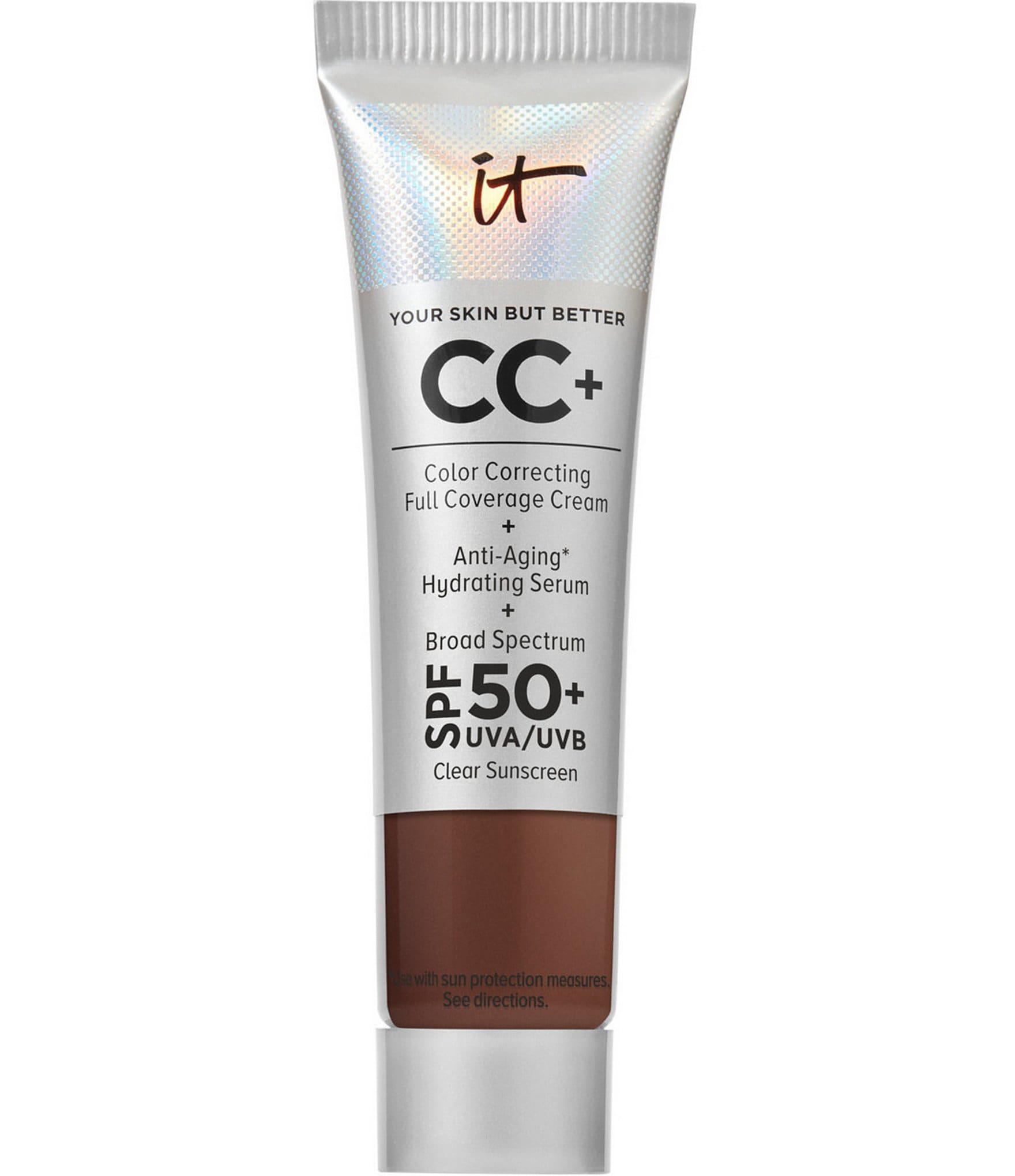 IT Cosmetics CC+ Color Correcting Full Coverage Cream SPF 50+ Travel Size