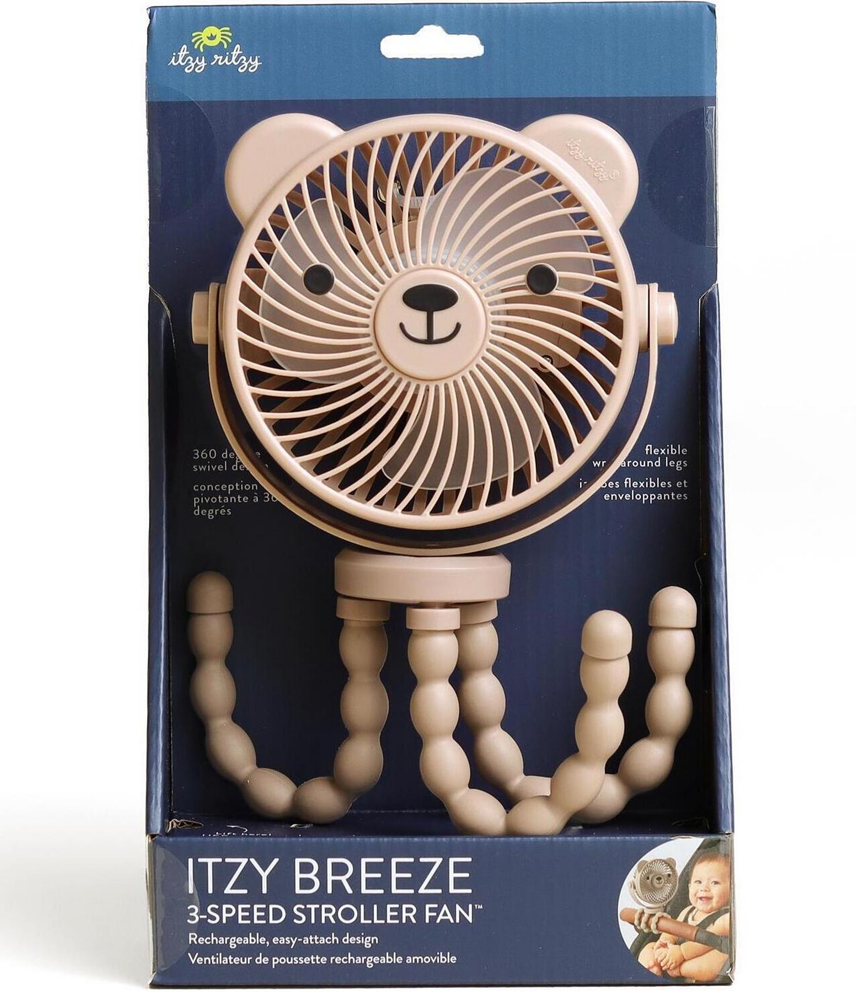 Itzy Ritzy Itzy Bear Breeze 3-Speed Stroller Fan™