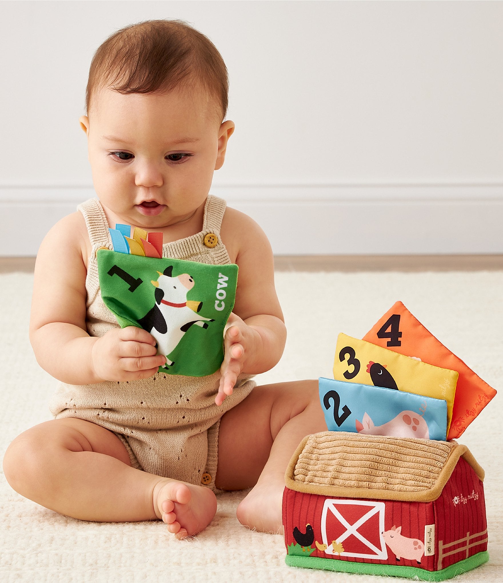 Itzy Ritzy Itzy Sensory Scarves™ Barn Pull-And-Take Toy