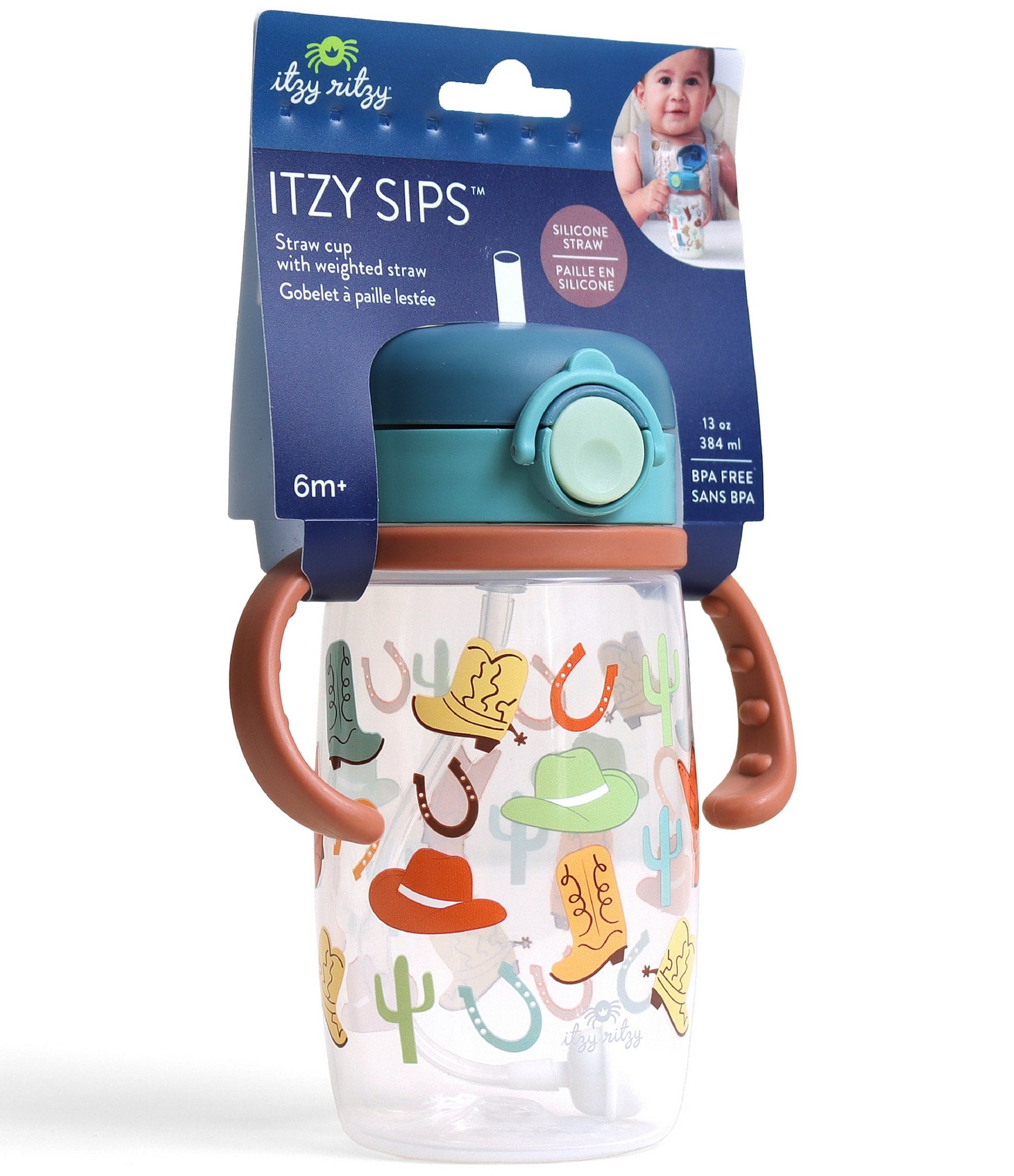 Itzy Ritzy Itzy Sips™ Western Straw Sippy Cup