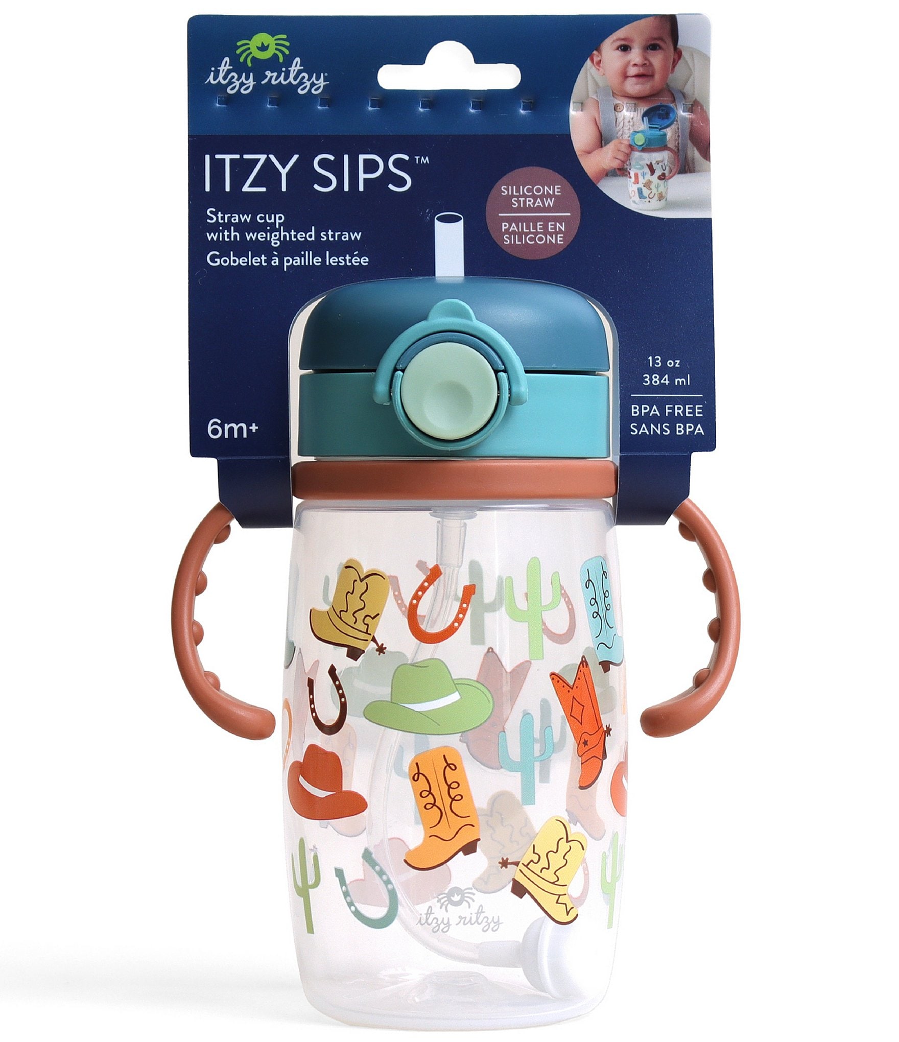 Itzy Ritzy Itzy Sips™ Western Straw Sippy Cup
