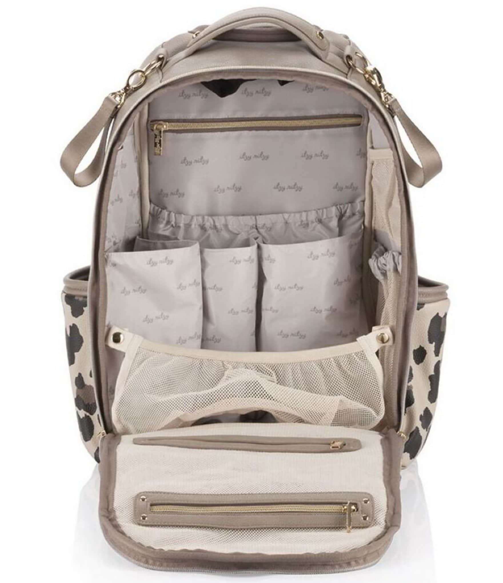 Itzy Ritzy Leopard Print Boss Plus Large Diaper Bag Backpack