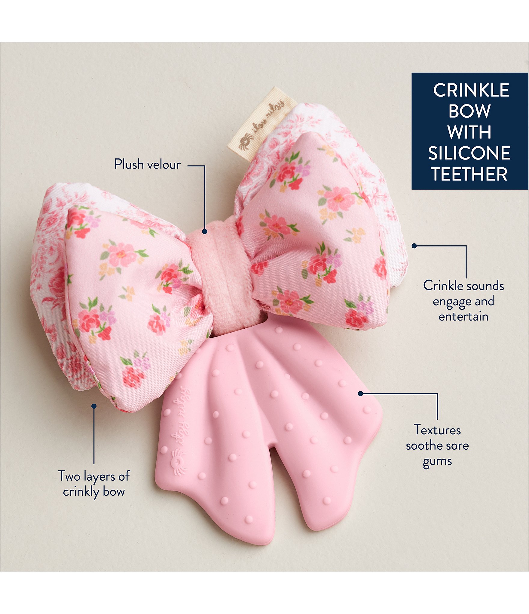 Itzy Ritzy Sweetie Crinkle™ Sensory Teether