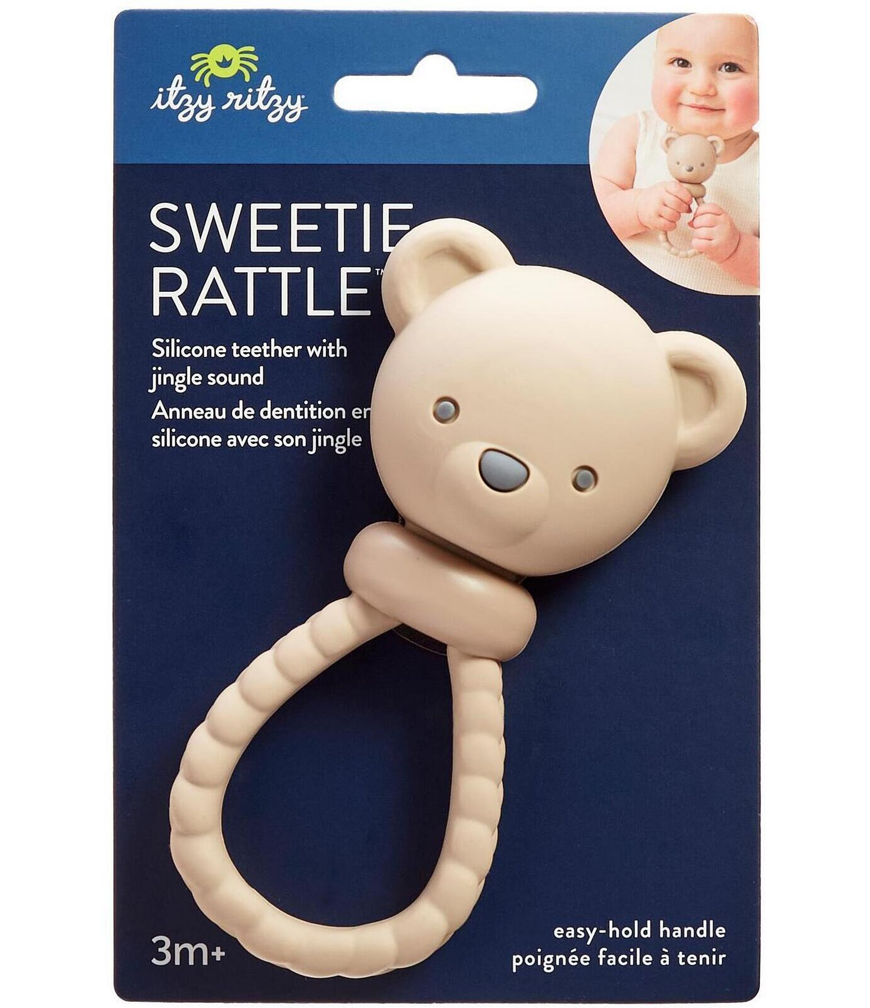 Itzy Ritzy Sweetie Rattle™ Bear Silicone Teether
