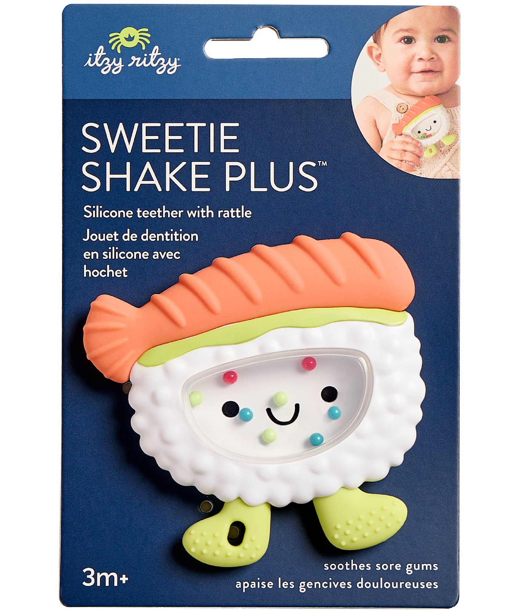 Itzy Ritzy Sweetie Shake Plus™ Sushi Rattle & Teether