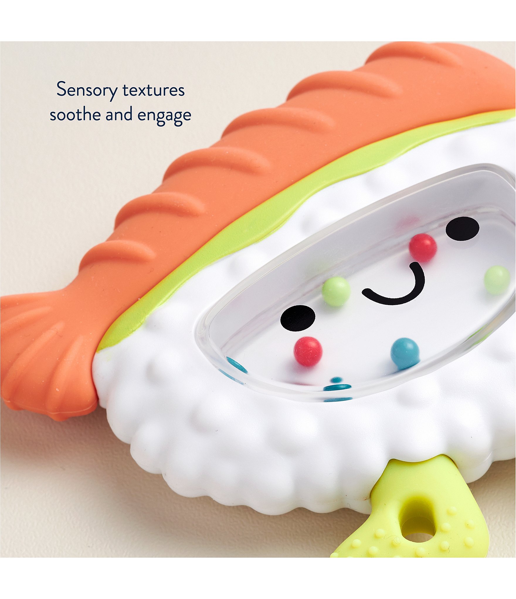 Itzy Ritzy Sweetie Shake Plus™ Sushi Rattle & Teether