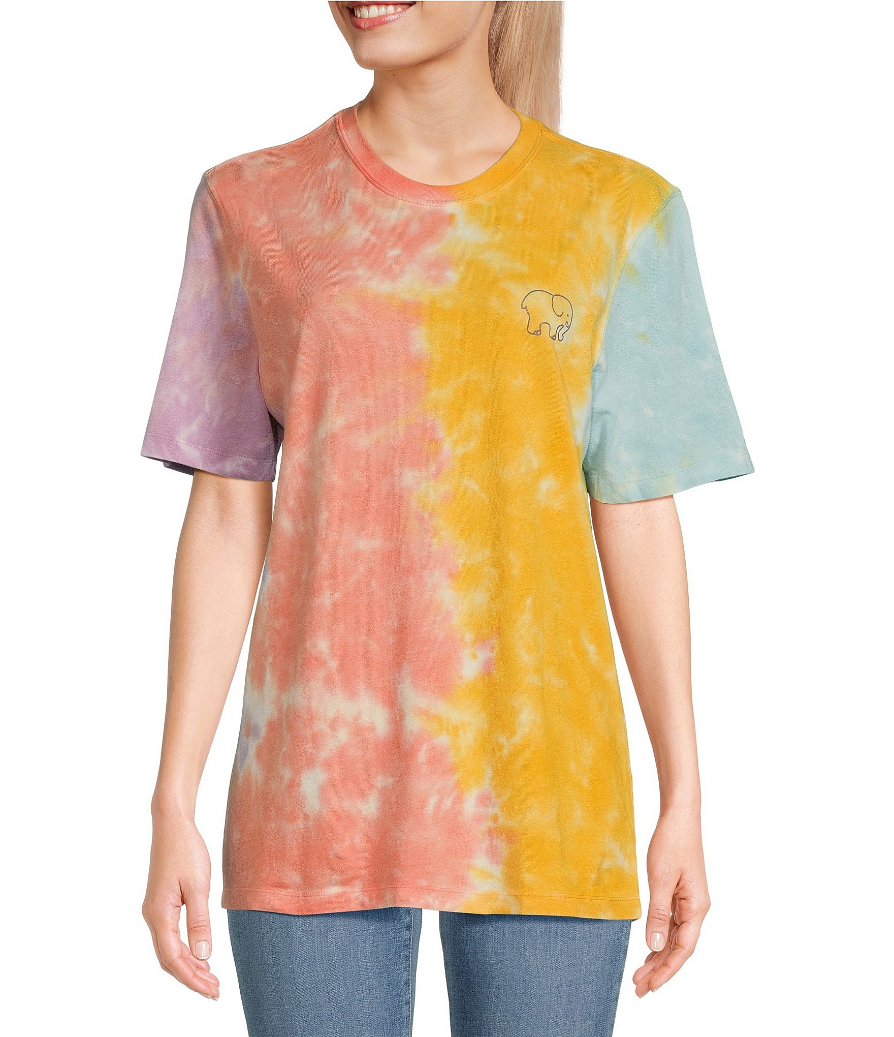 Ivory Ella Heritage Tie Dye Graphic T Shirt The Shops at Willow Bend