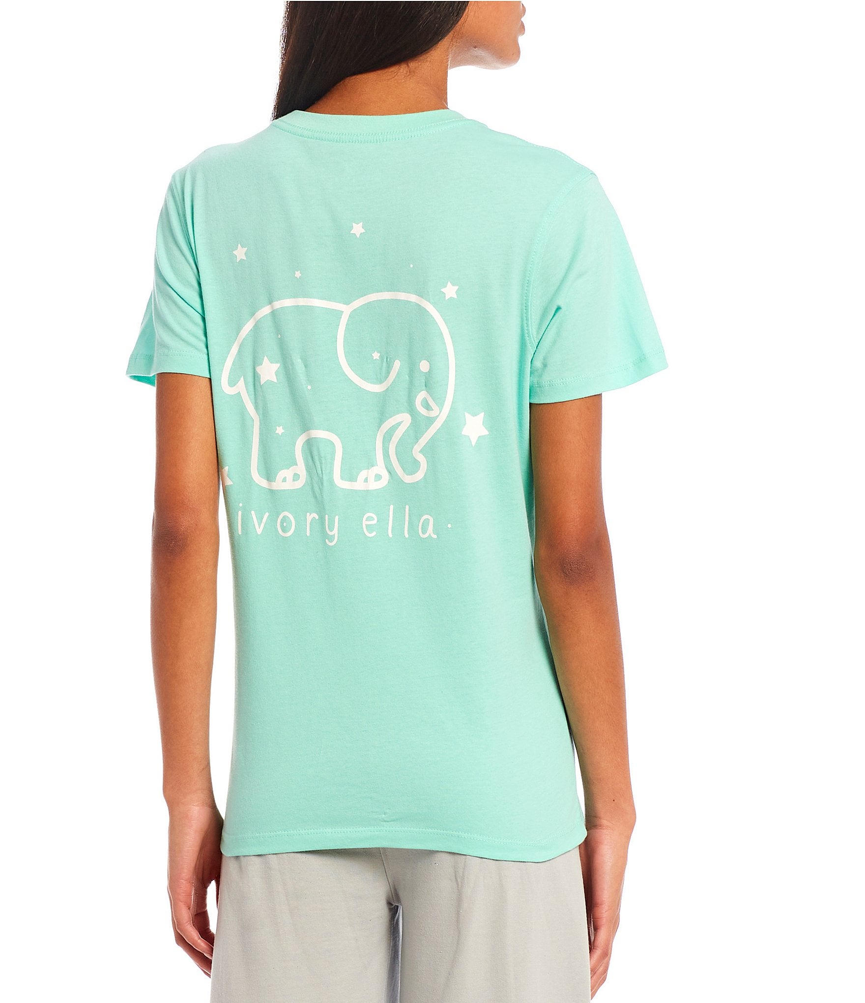 Ivory Ella Starry Graphic T-Shirt