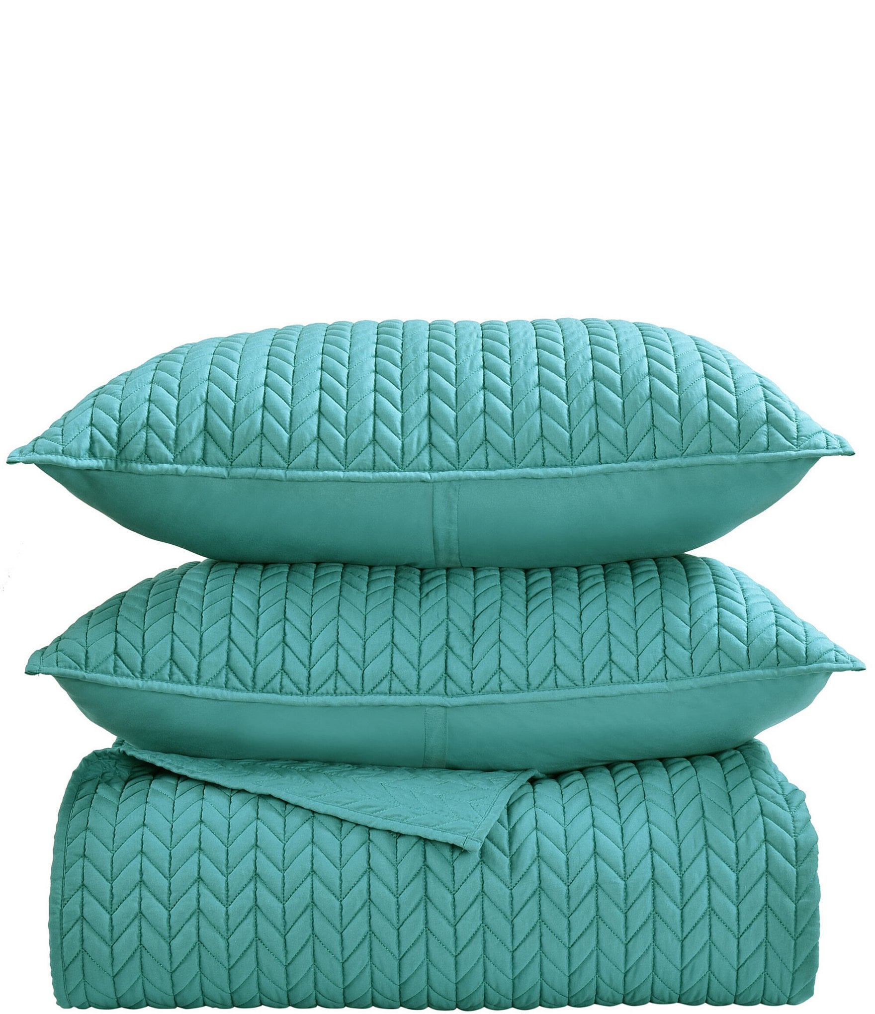 J by J. Queen New York Cayman Herringbone Quilted Pattern Pillow Sham