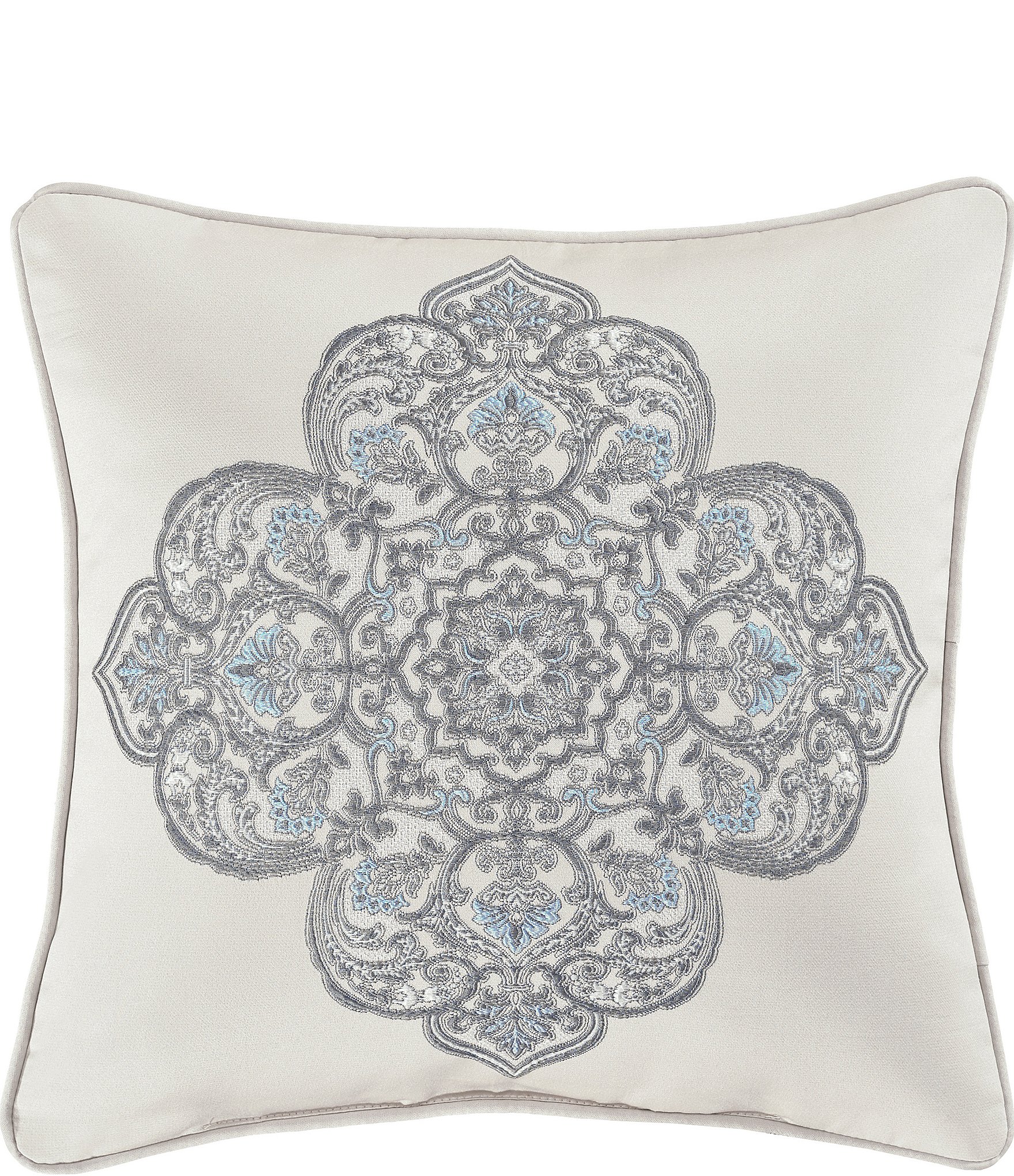 Becco White Square Decorative Throw Pillow 18 x 18 By J Queen – Latest  Bedding