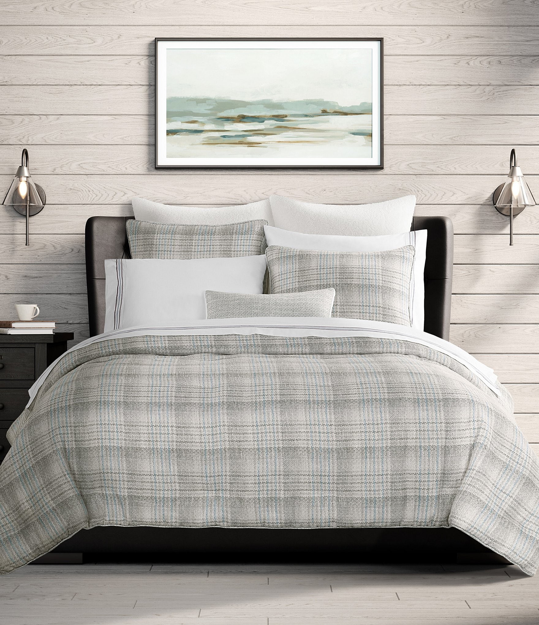 J. Queen New York Alejandro Woven Plaid Pattern Comforter Set