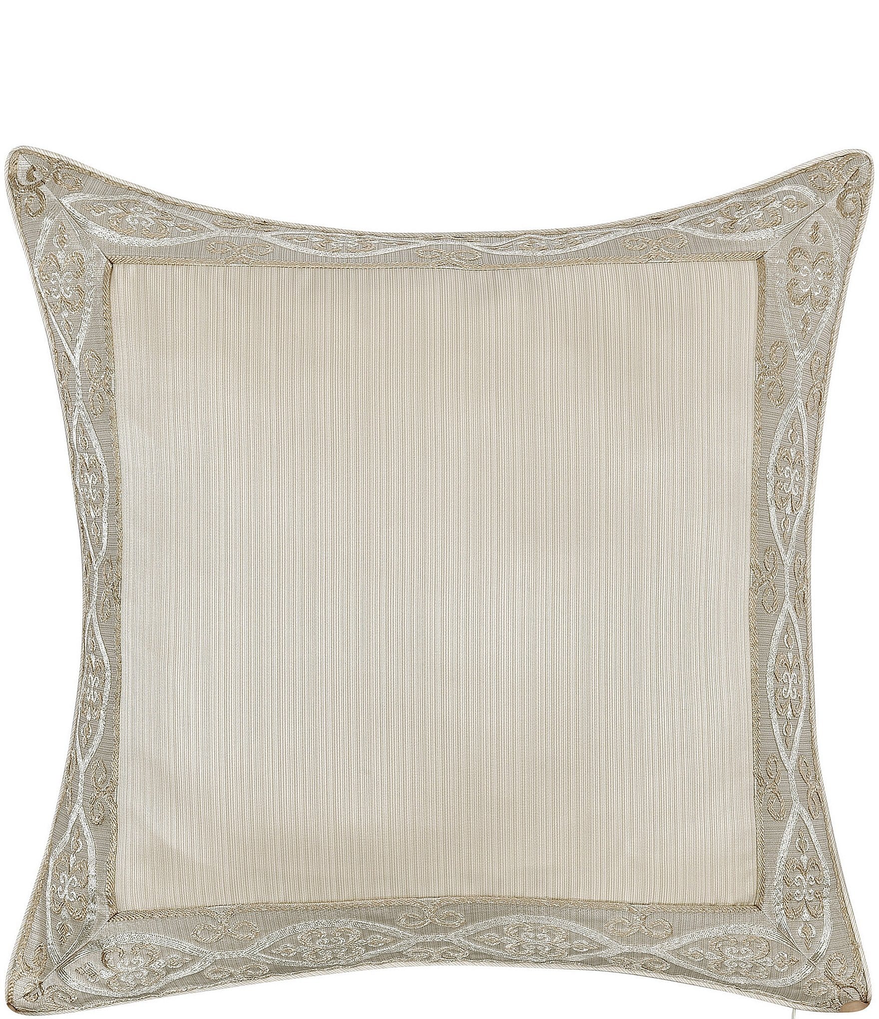 J. Queen New York Amaretto Woven Jacquard Framed Euro Sham
