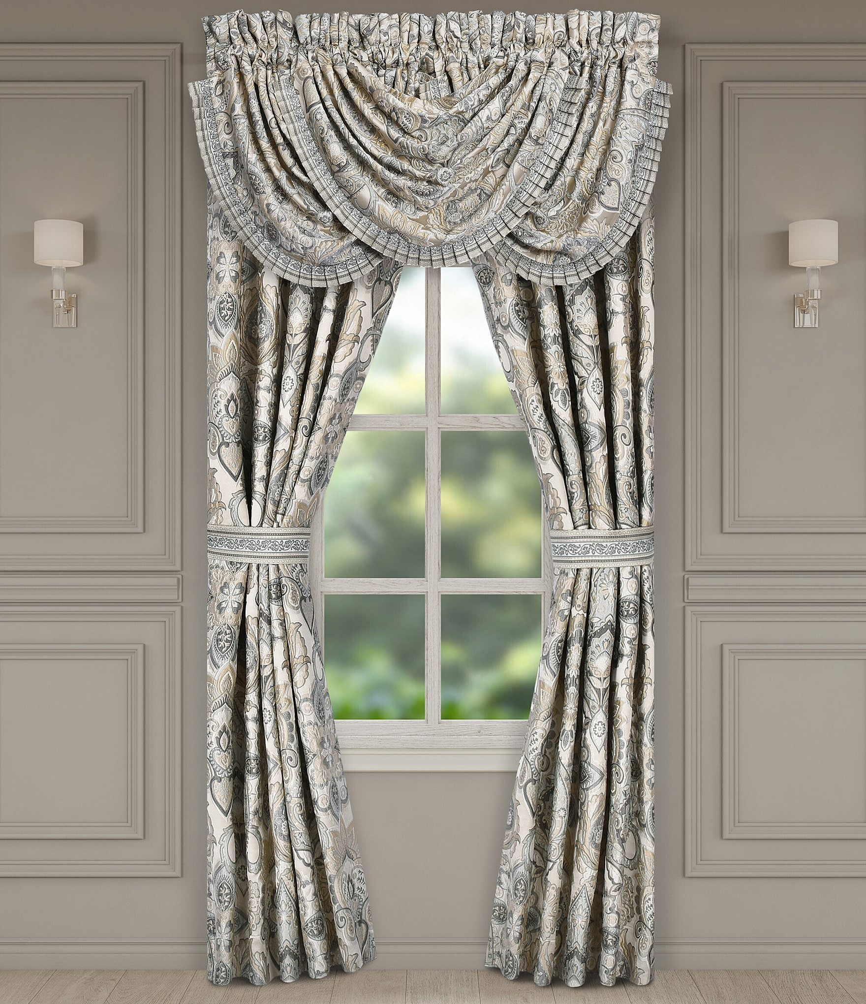 J. Queen New York Annabelle Woven Damask Window Treatment