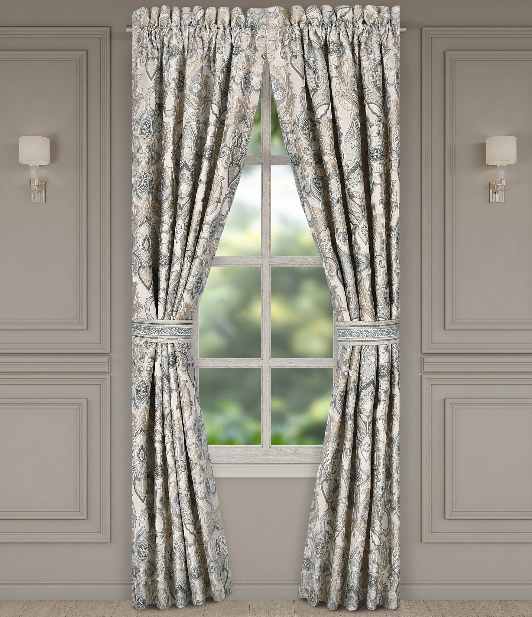 J. Queen New York Annabelle Woven Damask Window Treatment