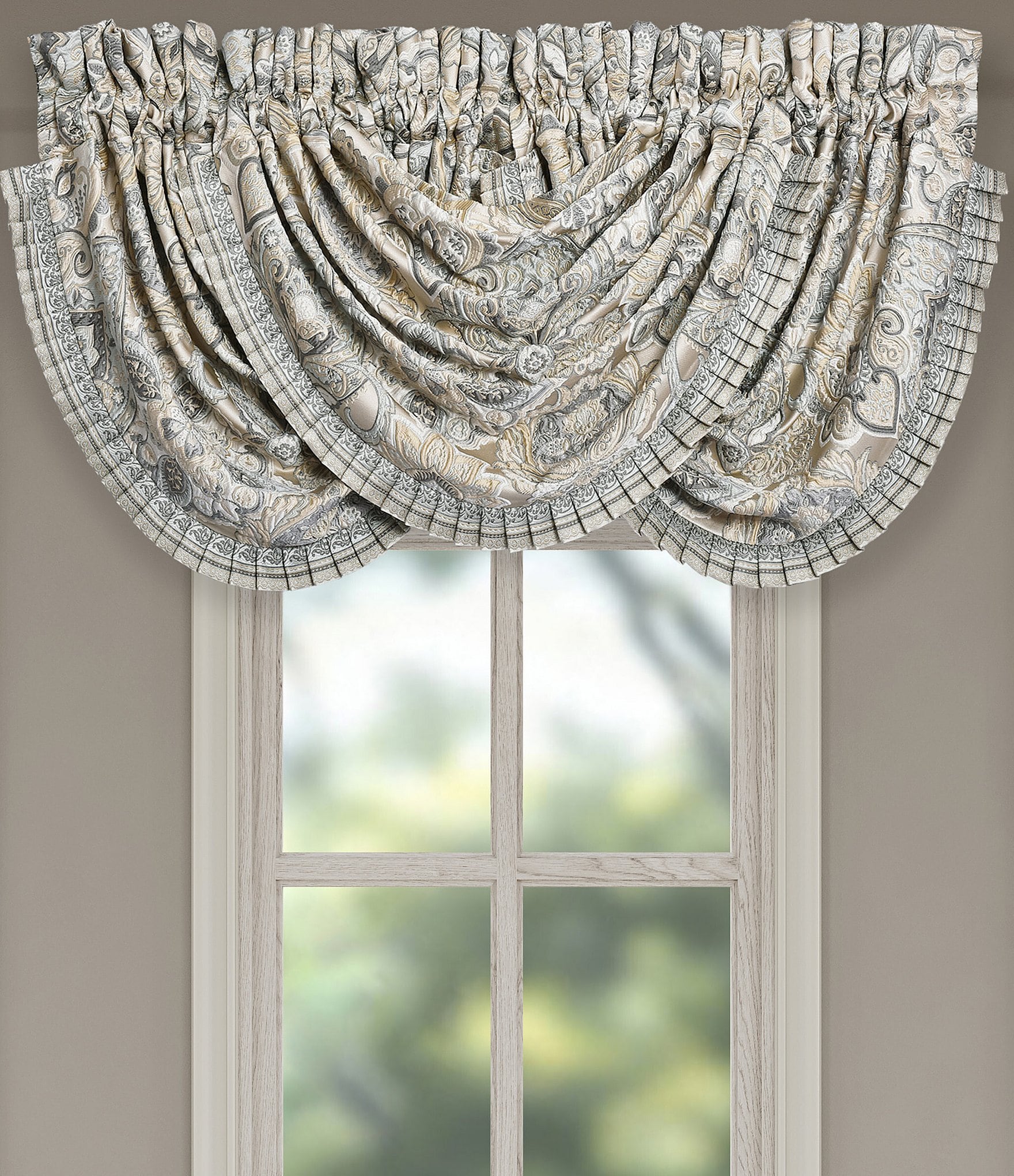 J. Queen New York Annabelle Woven Damask Window Treatment