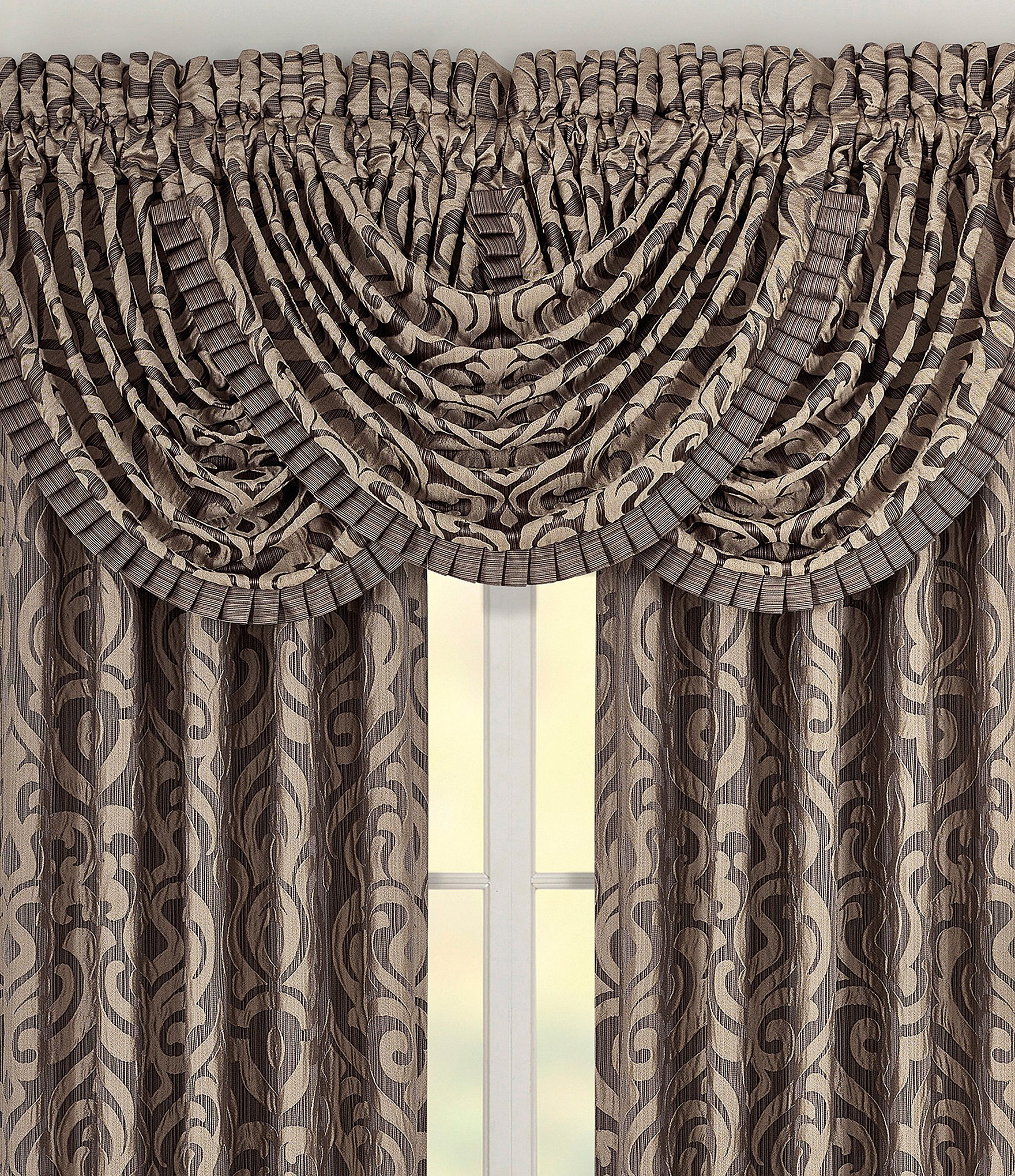 J. Queen New York Astoria Damask Window Treatments