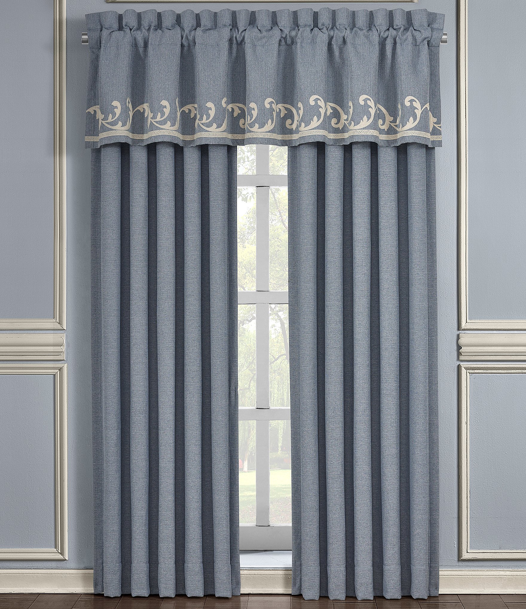 J. Queen New York Aurora Linen Textured Window Treatment