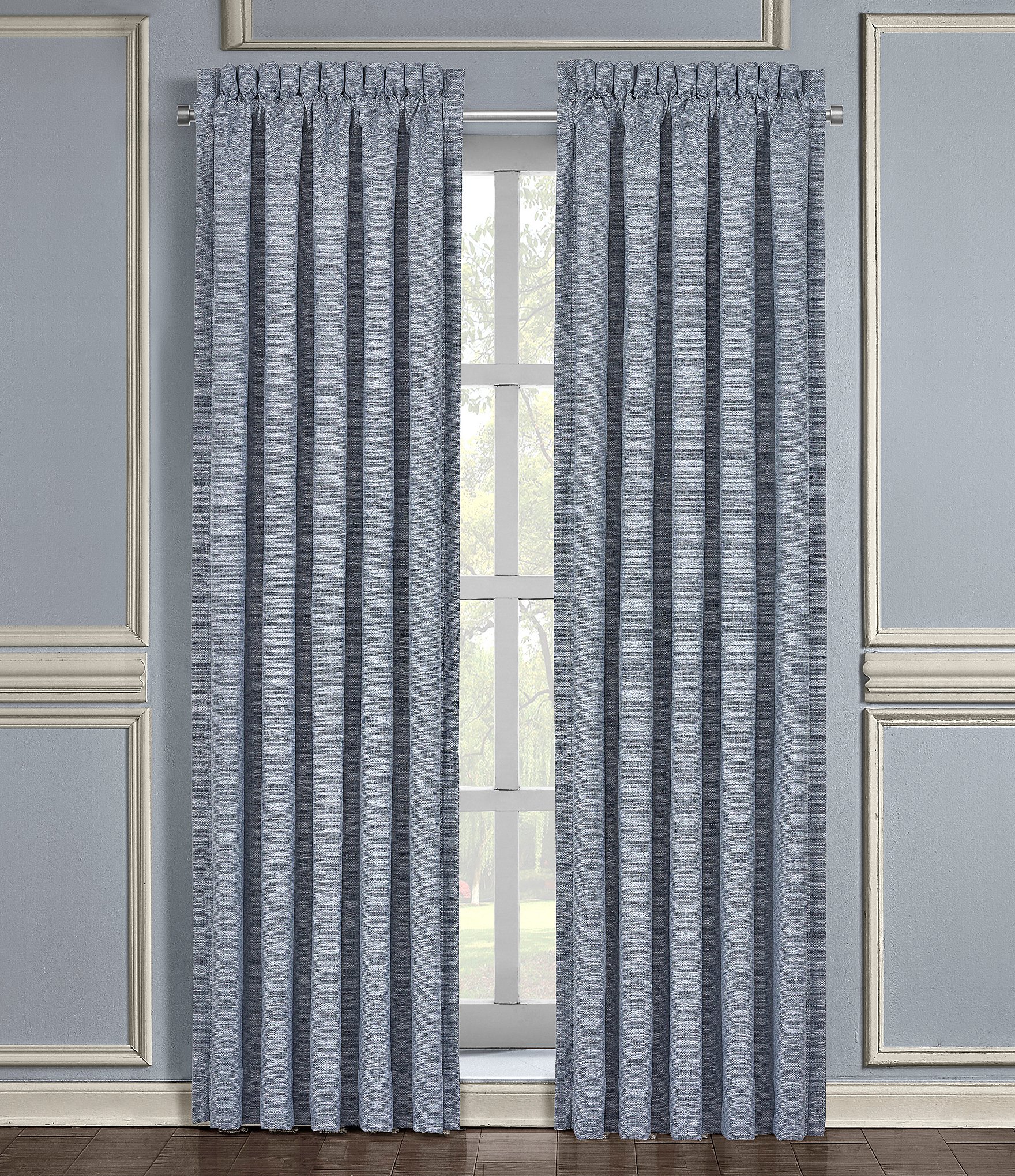 J. Queen New York Aurora Linen Textured Window Treatment