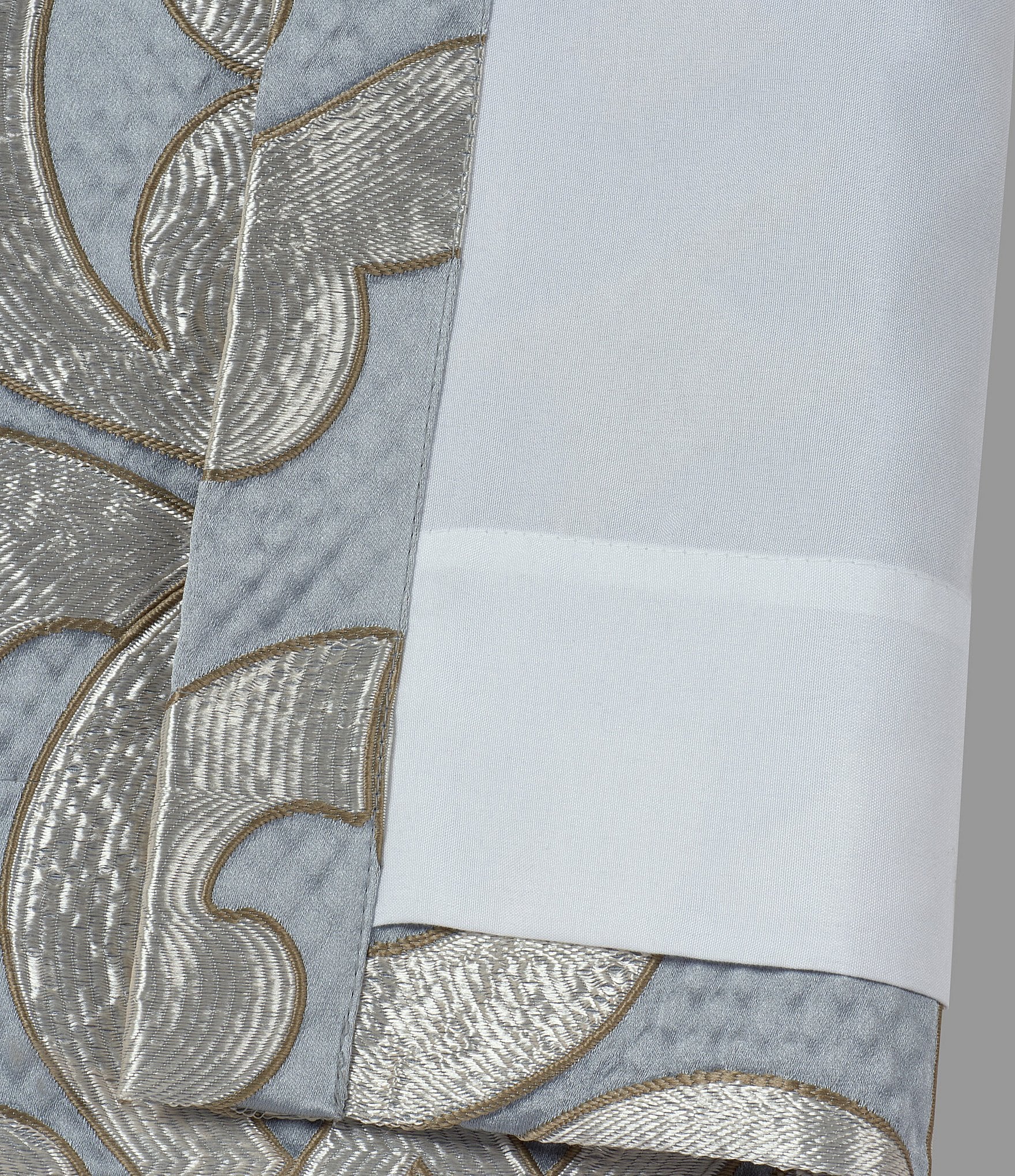 J. Queen New York Barocco Scroll Damask Window Treatment
