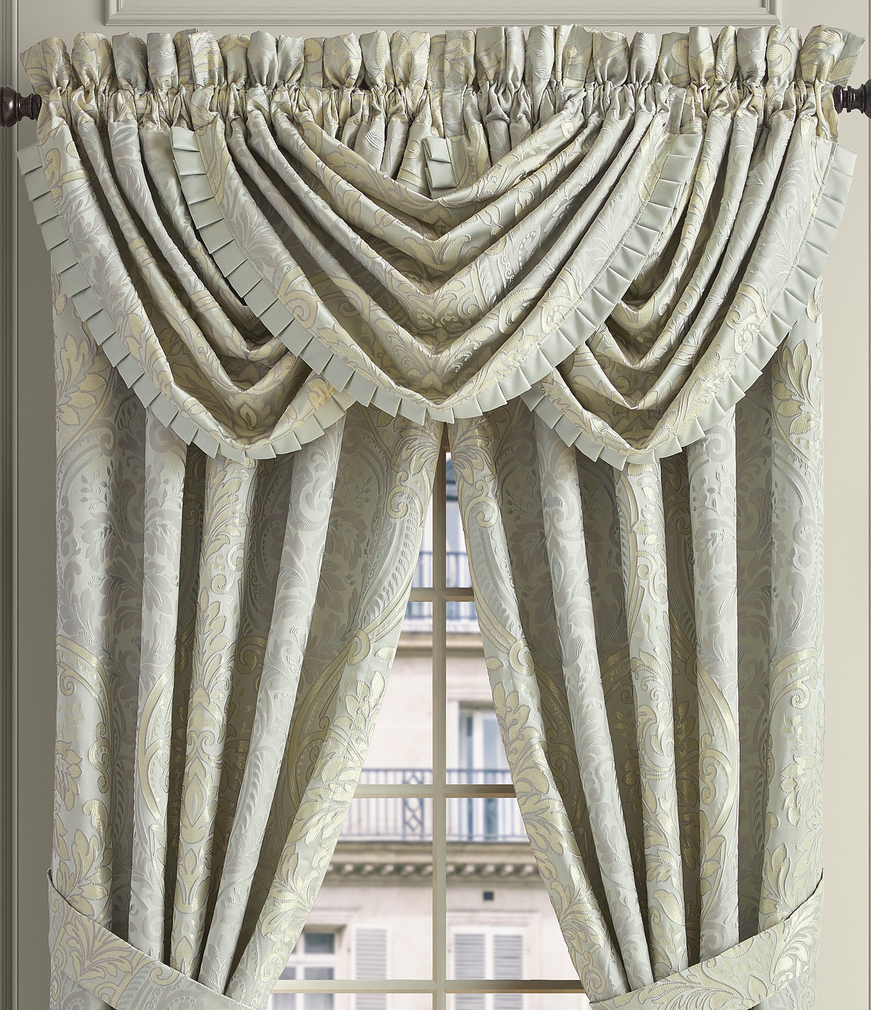 J. Queen New York Belgium Satin Weave Window Valance