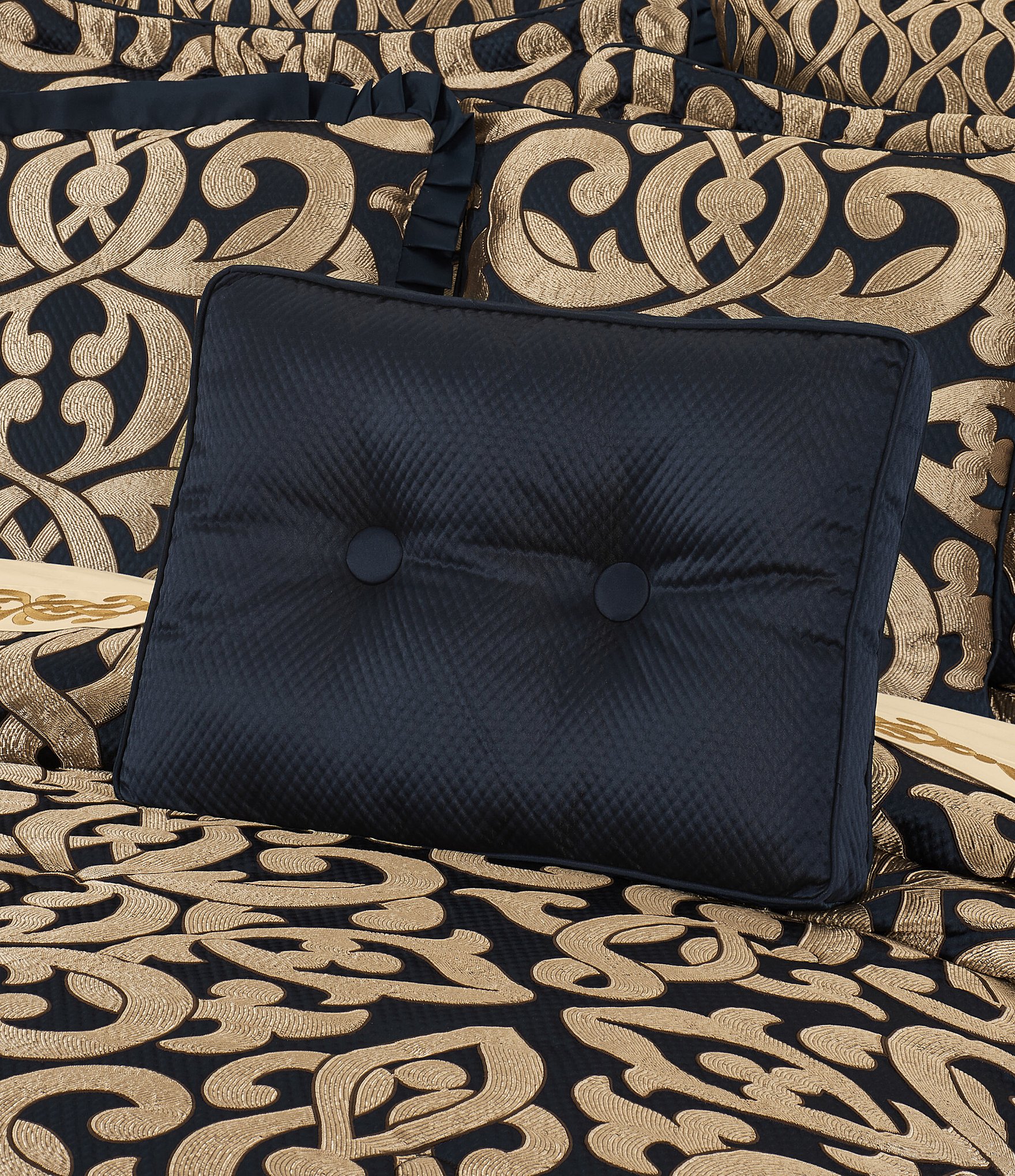 J. Queen New York Biagio Two Button-Tufted Boudoir Pillow