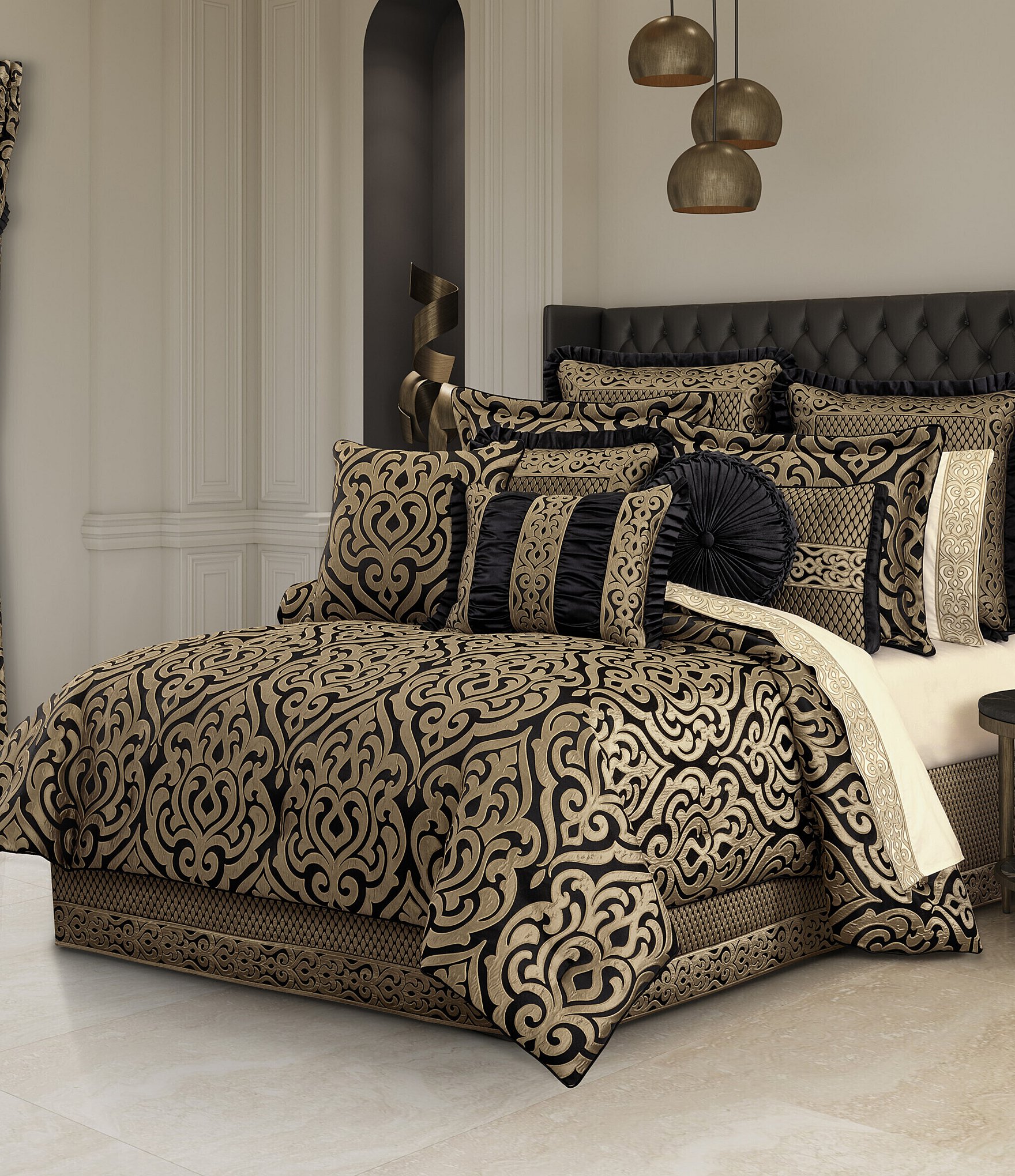 J. Queen New York Bolero Elegant Damask Print Comforter Set