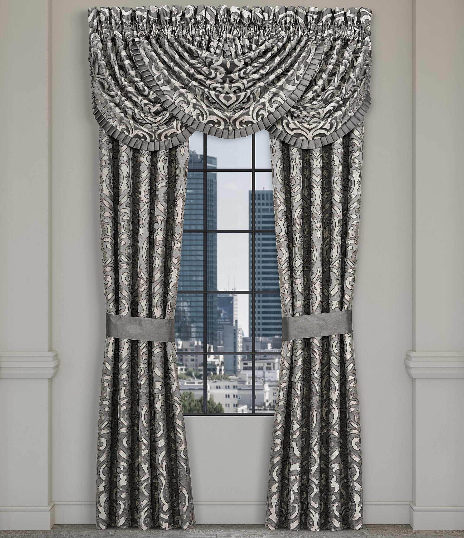 J. Queen New York Bolero Medallion Window Treatment