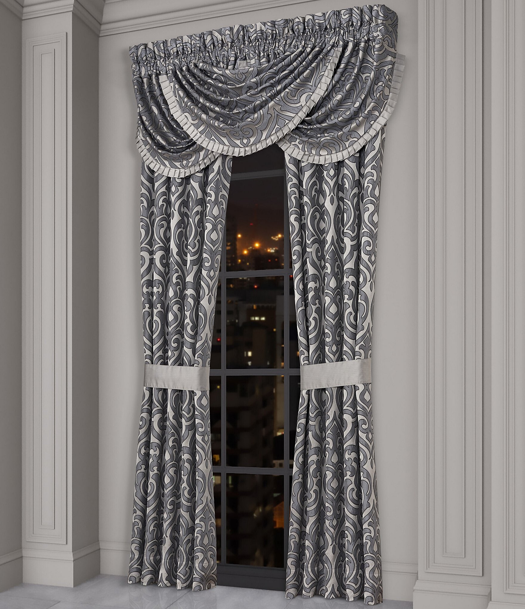 J. Queen New York Bolero Medallion Window Treatment