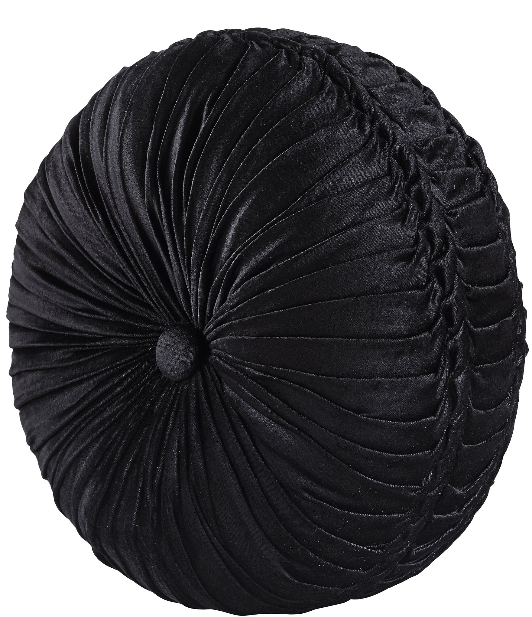 J. Queen New York Bradshaw Button-Tufted Round Pillow