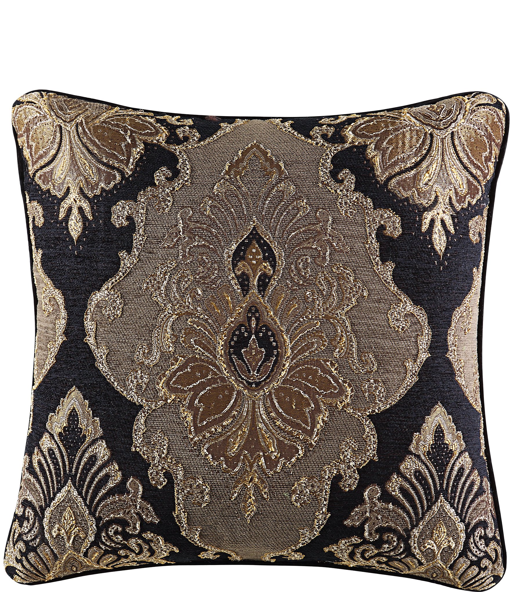 J. Queen New York Bradshaw Damask Chenille Square Pillow ...