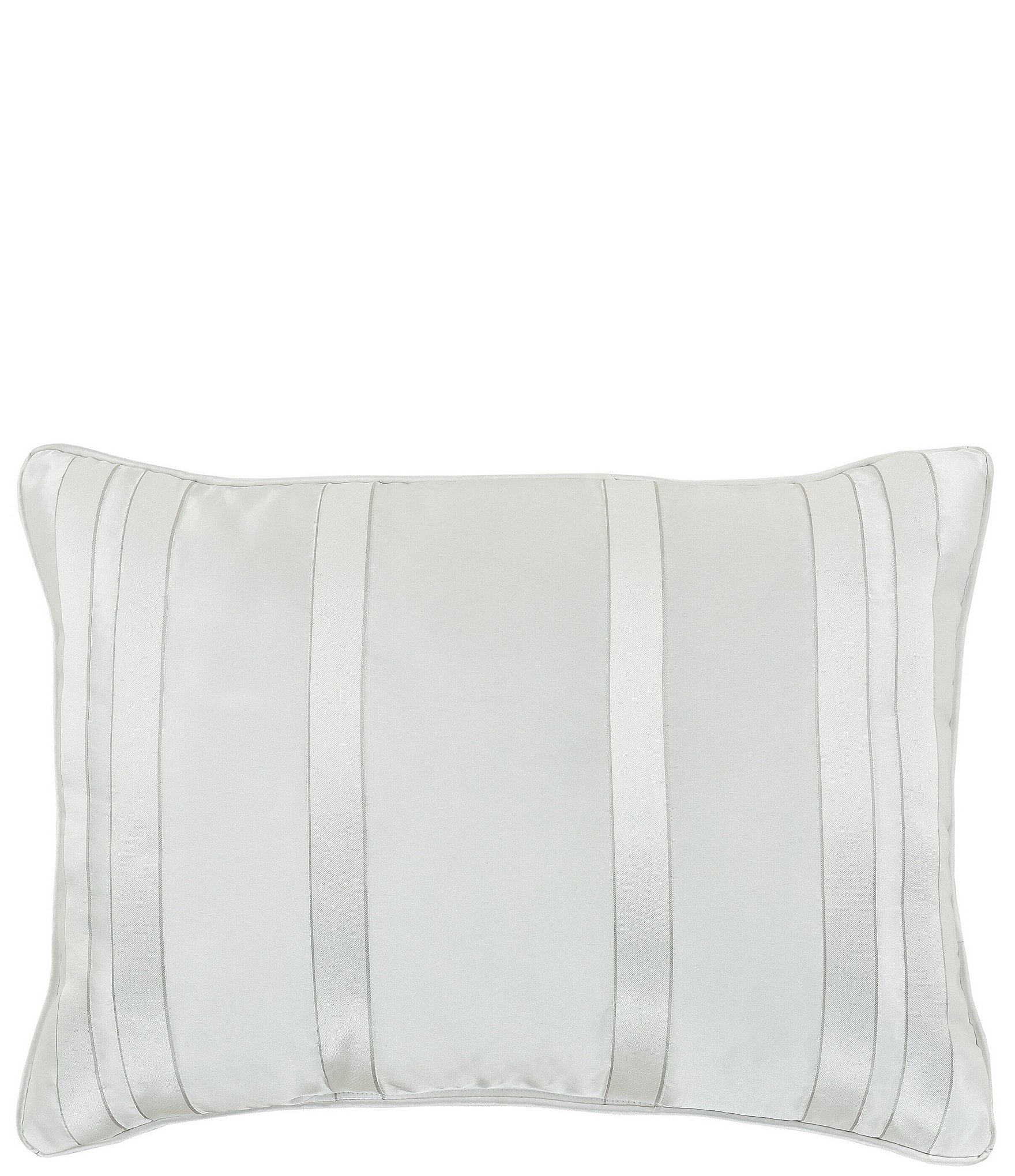 J. Queen New York Calvari Geometric Polished Striped Reversible Boudoir Pillow