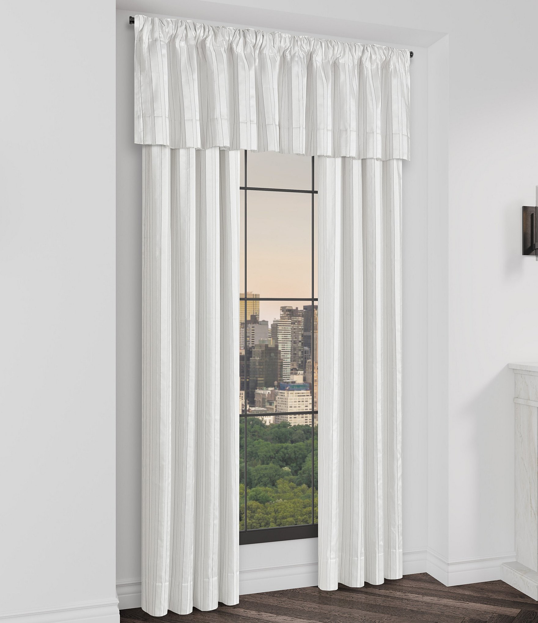 J. Queen New York Calvari Vertical Stripe Satin Window Treatment