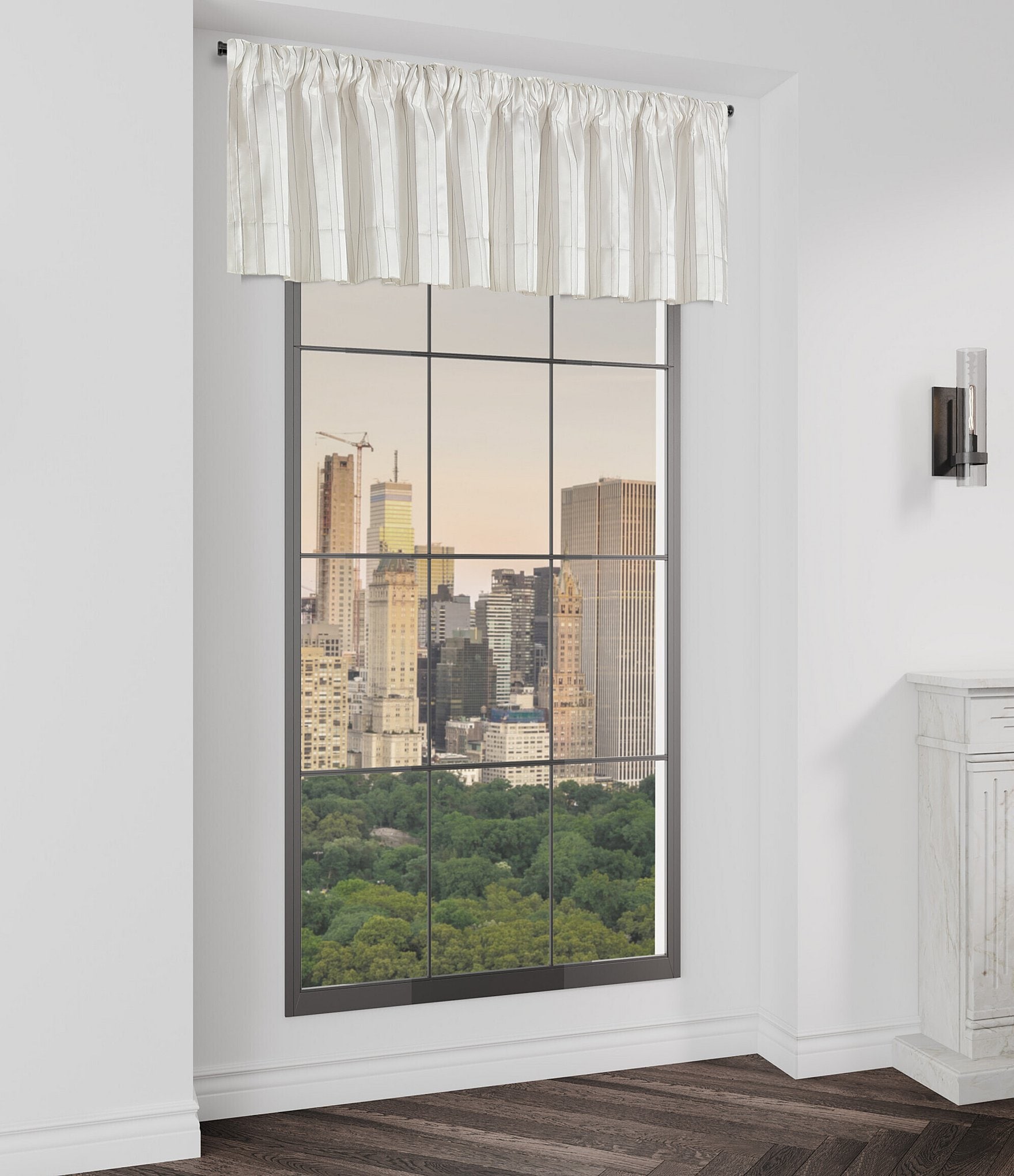 J. Queen New York Calvari Vertical Stripe Satin Window Treatment