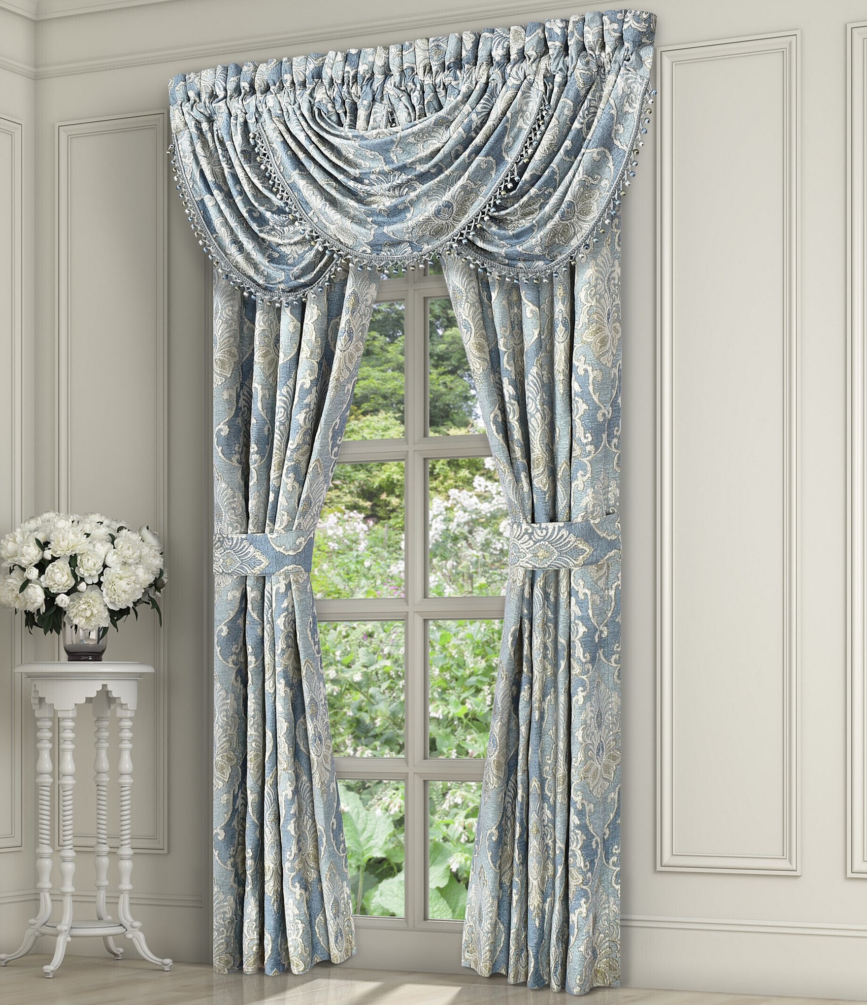 J. Queen New York Celtic Woven Damask Window Treatment