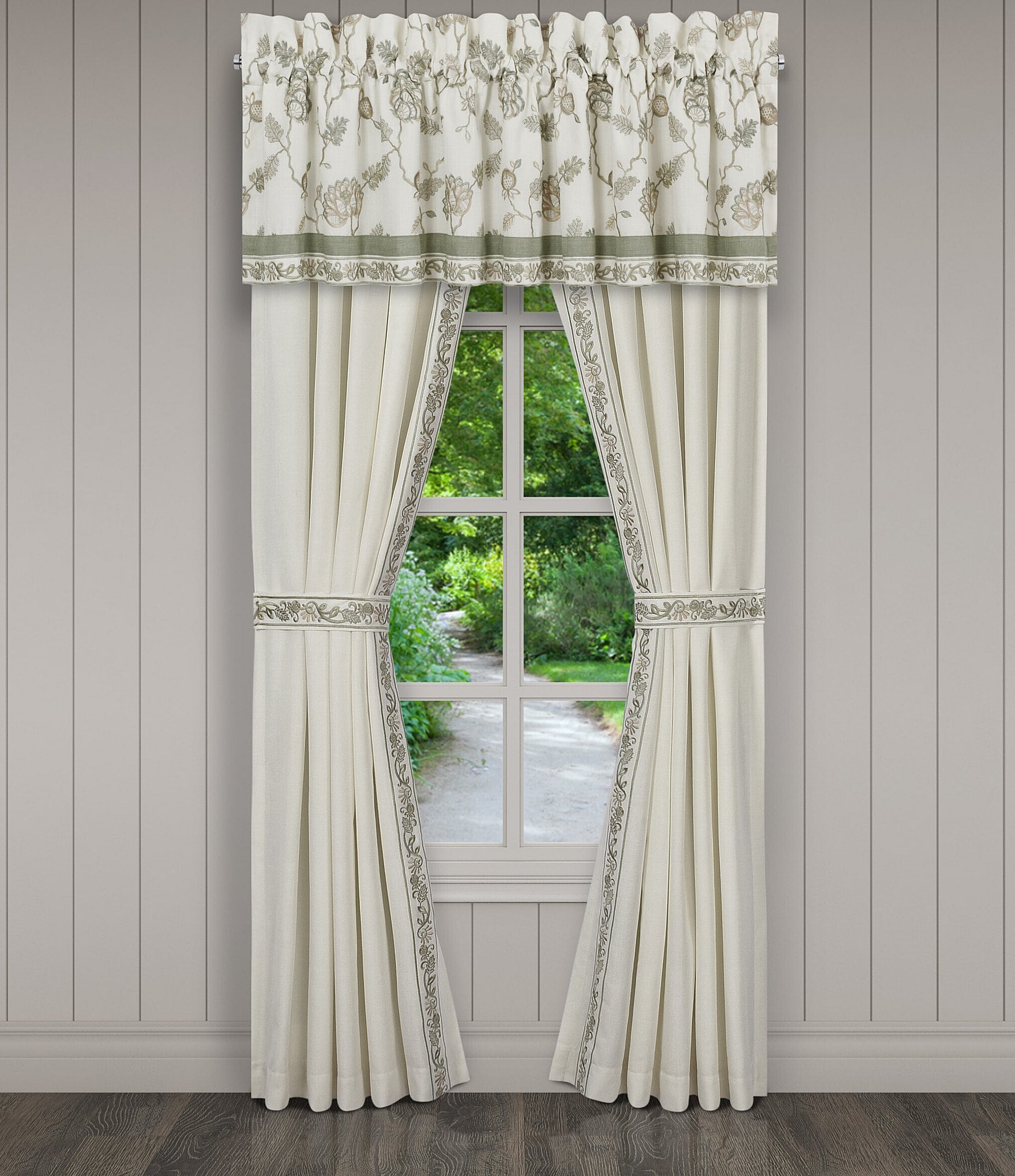 J. Queen New York Fairview Embroidered Window Treatment