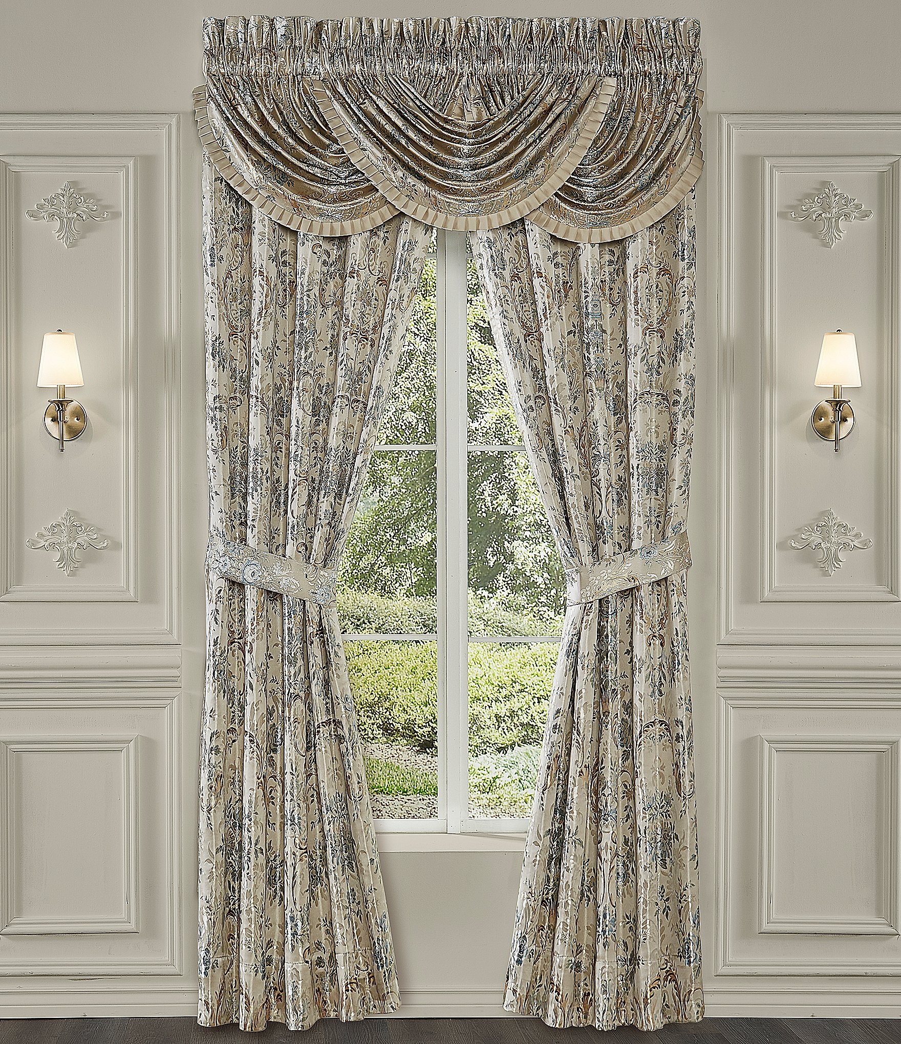 J. Queen New York Jacqueline Floral Jacquard Window Treatment