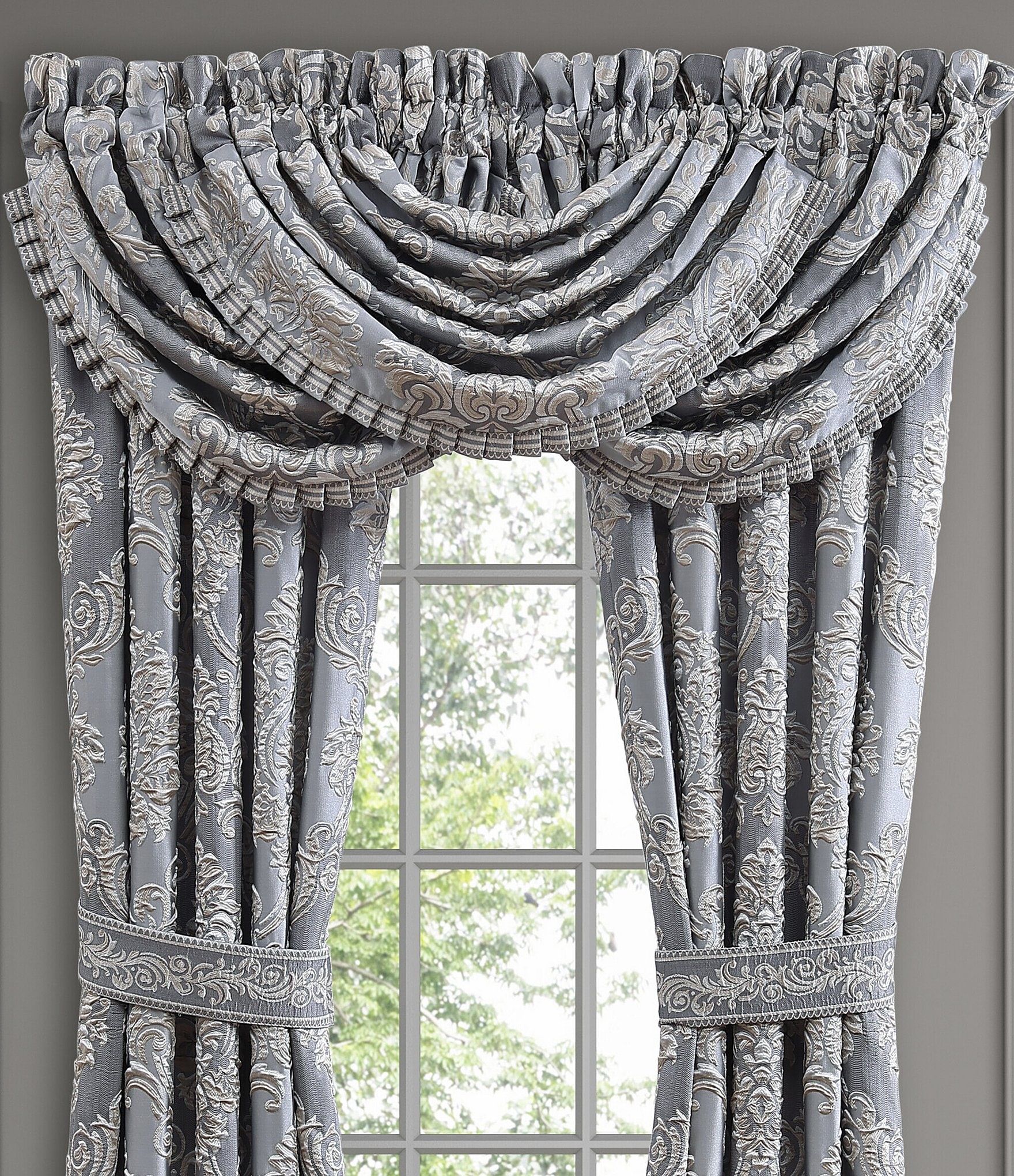 J. Queen New York Krista Woven Damask Window Treatment