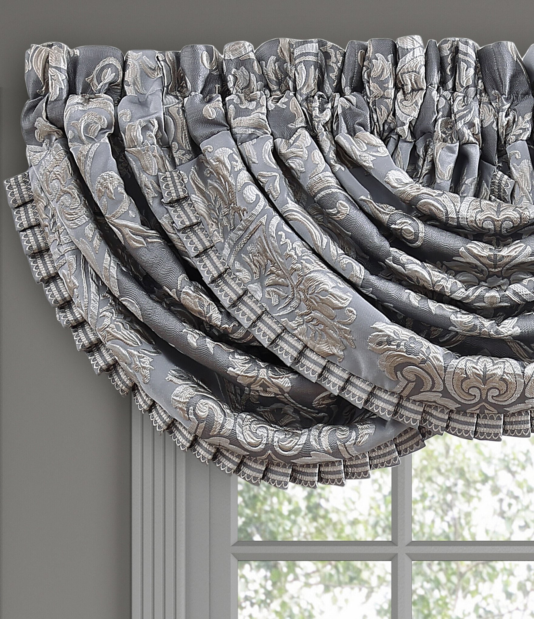 J. Queen New York Krista Woven Damask Window Treatment