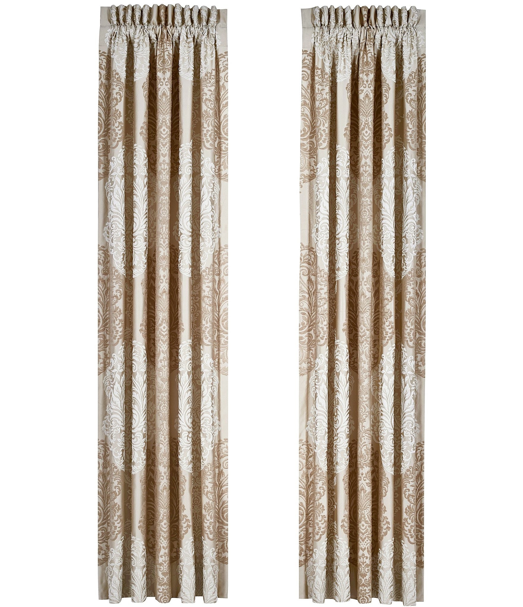 J. Queen New York La Scala Dramatic Damask Window Treatments