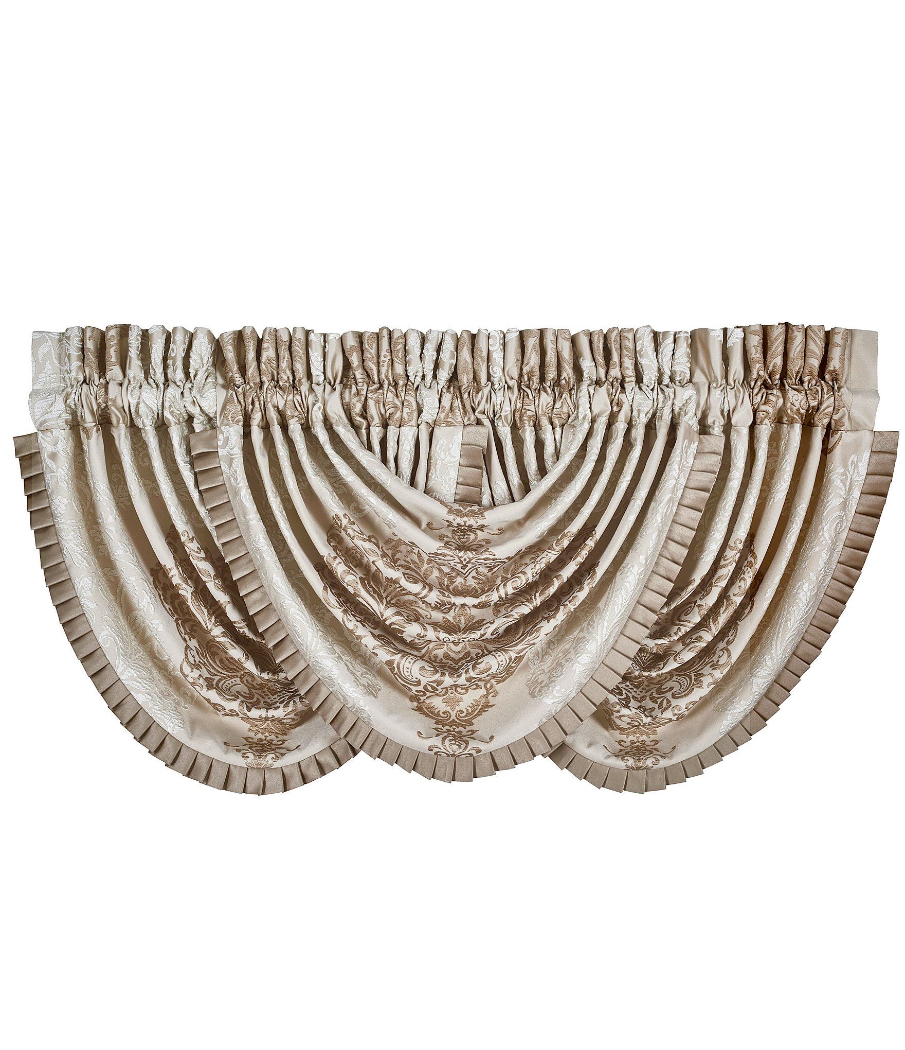 J. Queen New York La Scala Dramatic Damask Window Treatments