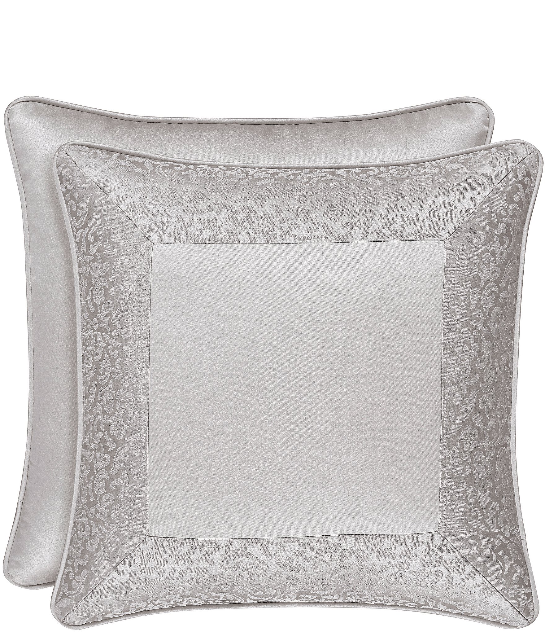 J. Queen New York La Scala Silver 18#double; Square Pillow