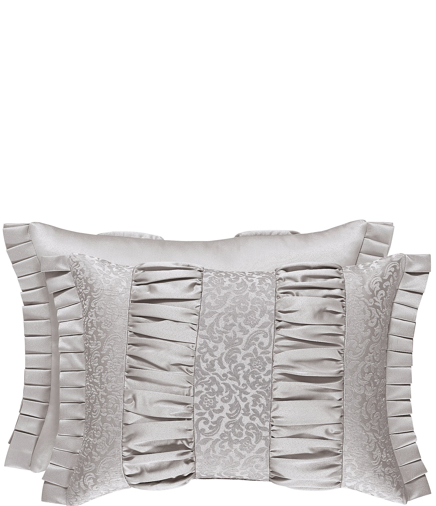 J. Queen New York La Scala Silver Boudoir Pillow