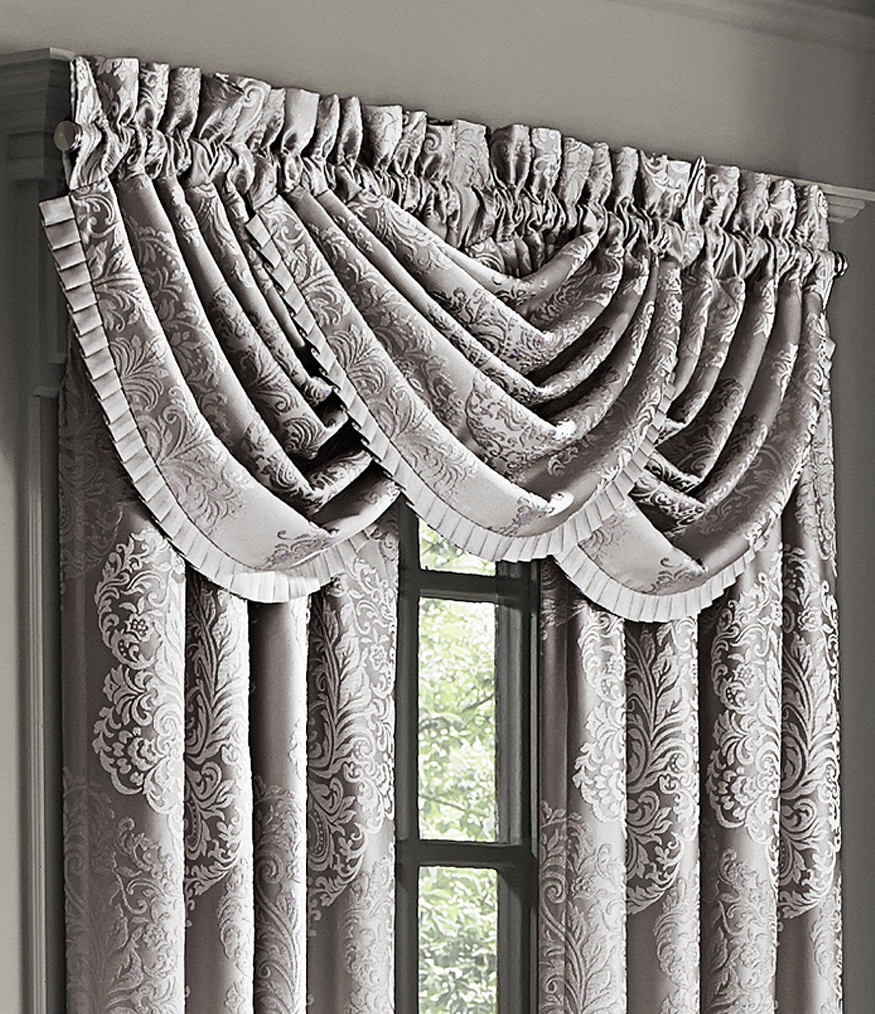 J. Queen New York La Scala Silver Window Treatments