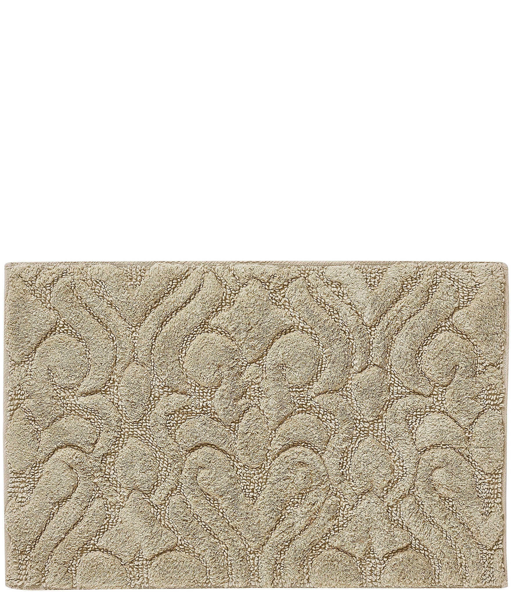 J. Queen New York Lombardi Textured Damask Bath Rug