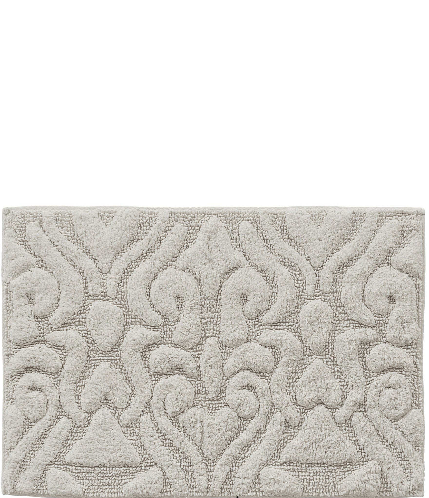 J. Queen New York Lombardi Damask Textured Bath Rug